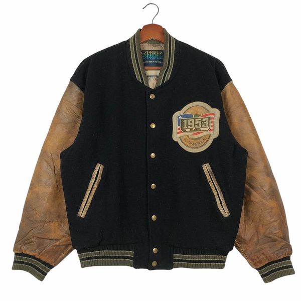 Vintage Vintage 90s Oneill Varsity Jacket Big Logo Embroidery | Grailed