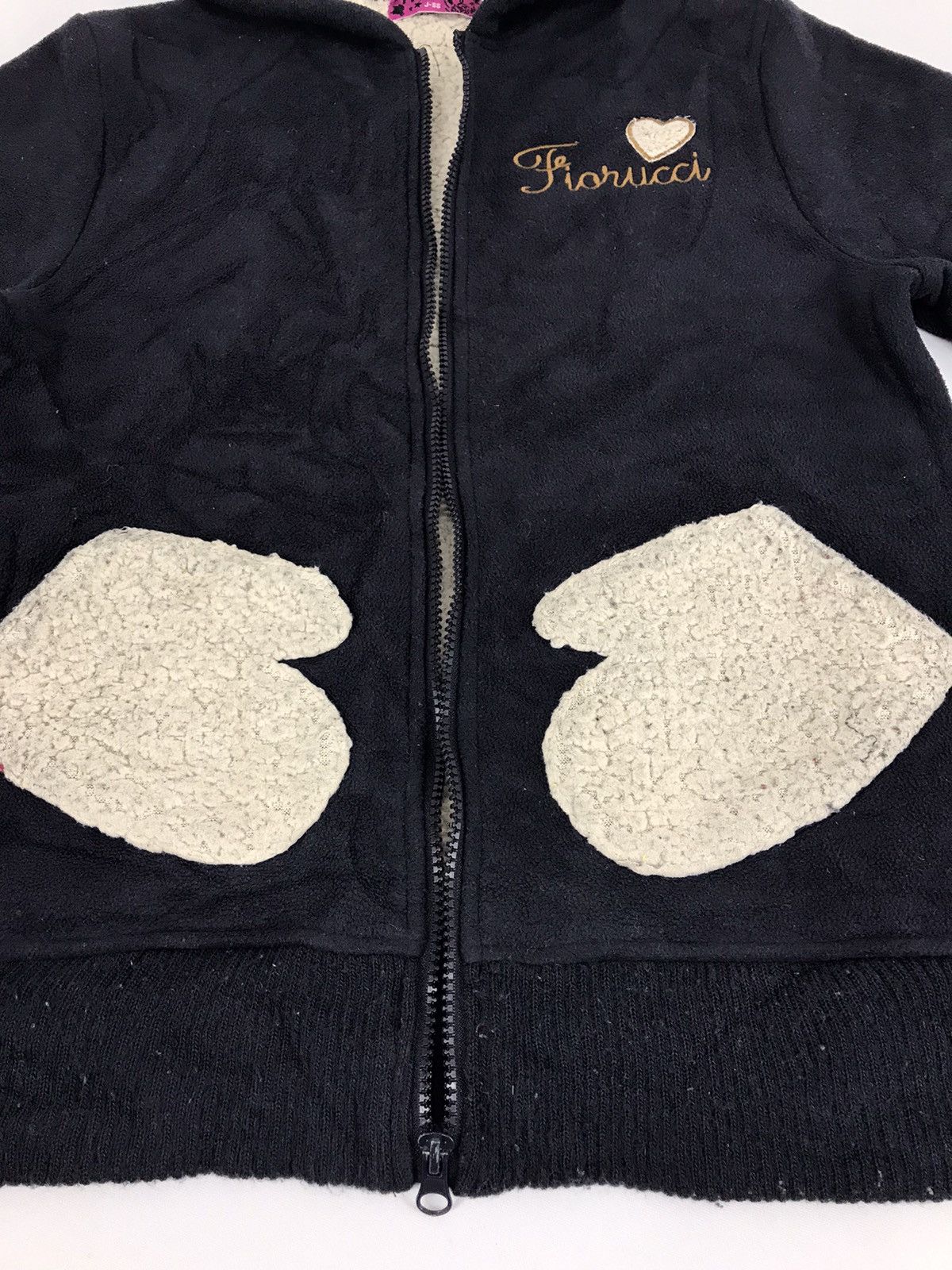 Fiorucci × Vintage Fiorucci Hoodies Embroidery Logo Sherpa Inner Size S / US 4 / IT 40 - 3 Thumbnail
