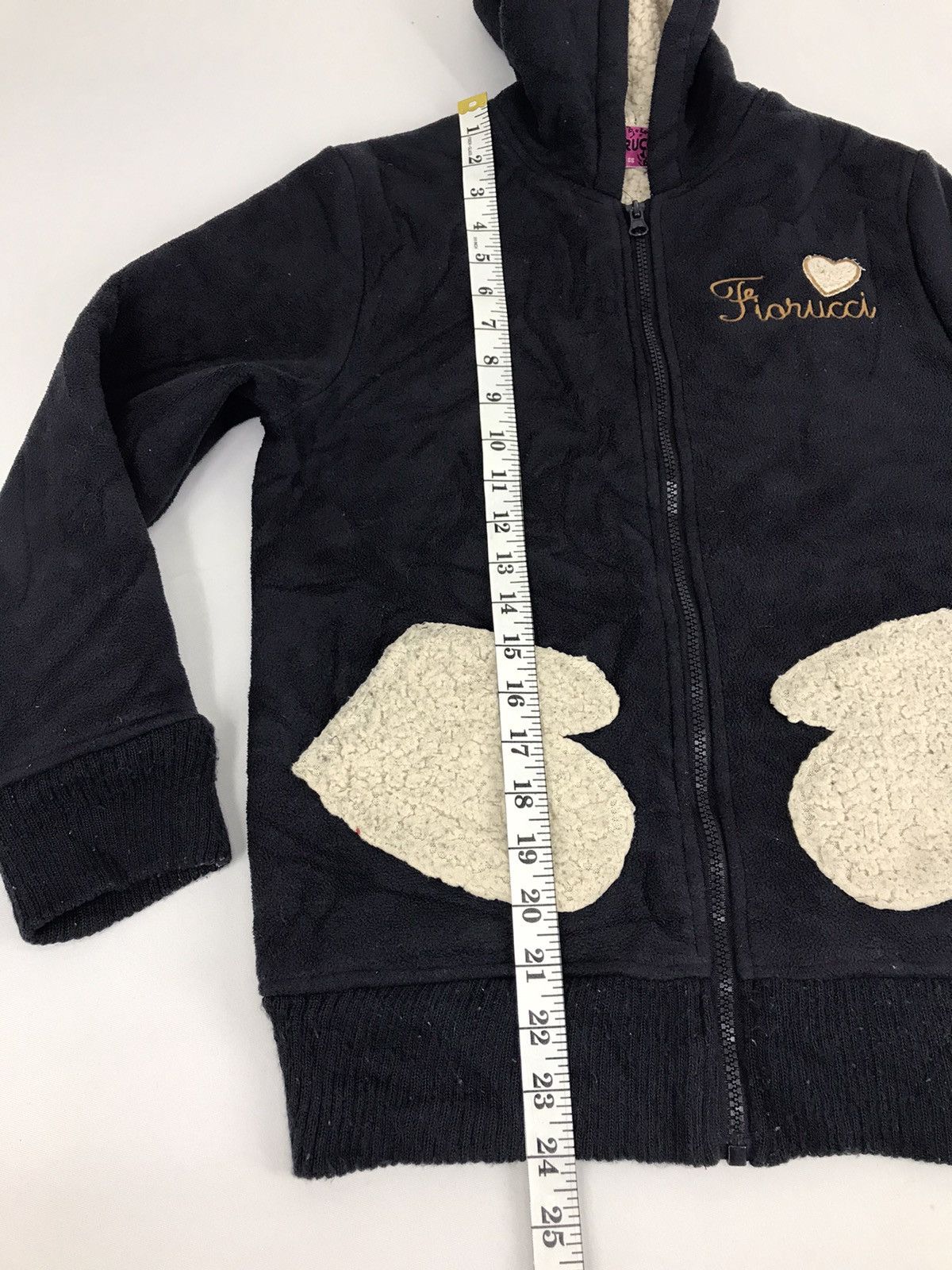 Fiorucci × Vintage Fiorucci Hoodies Embroidery Logo Sherpa Inner Size S / US 4 / IT 40 - 9 Thumbnail