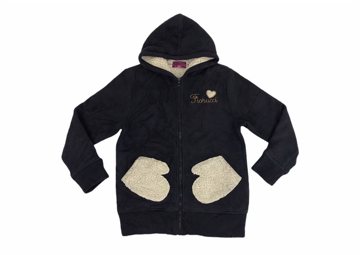 Fiorucci × Vintage Fiorucci Hoodies Embroidery Logo Sherpa Inner Size S / US 4 / IT 40 - 1 Thumbnail