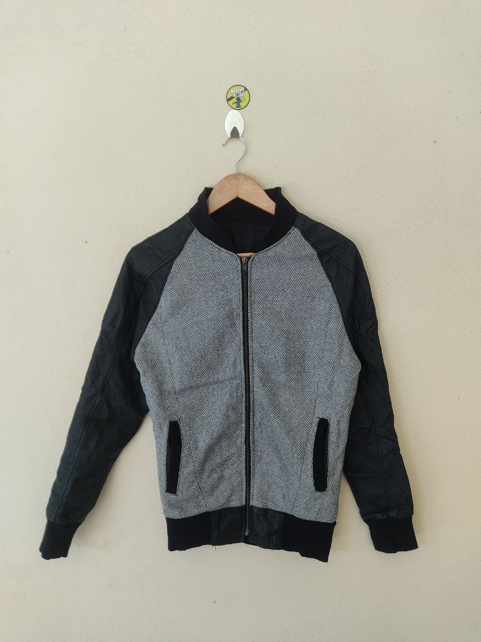 Genuine Leather × Vintage VINTAGE GENUINE LEATHER SLEEVES BOMBERS Size US M / EU 48-50 / 2 - 1 Thumbnail