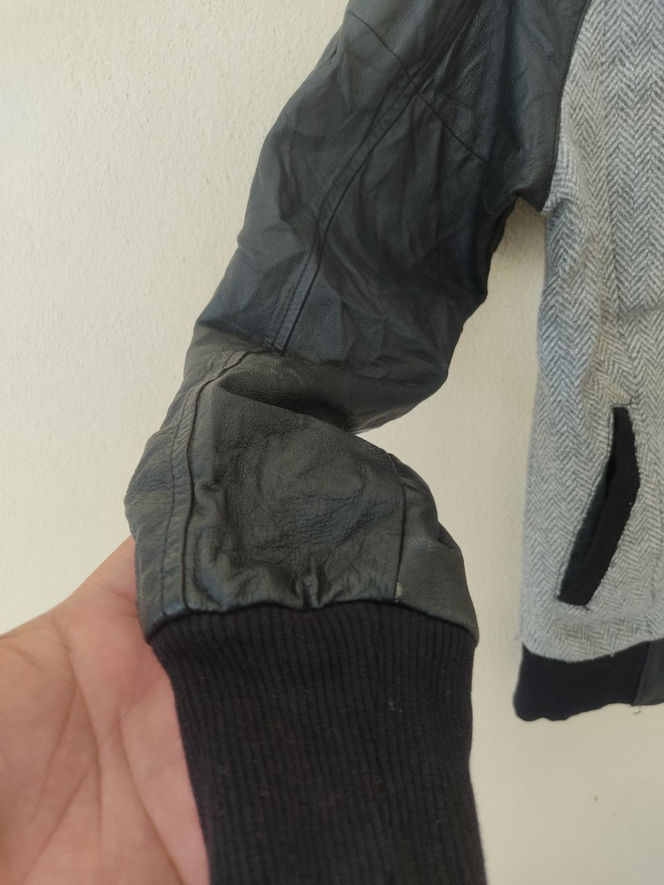 Genuine Leather × Vintage VINTAGE GENUINE LEATHER SLEEVES BOMBERS Size US M / EU 48-50 / 2 - 5 Thumbnail