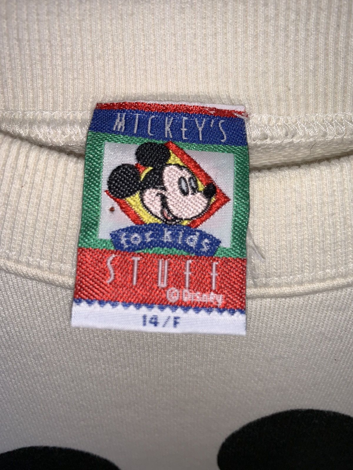 Disney × Mickey Mouse Vintage 90s Disney Mickey Mouse Rubber Print Sweatshirt Size US M / EU 48-50 / 2 - 5 Thumbnail