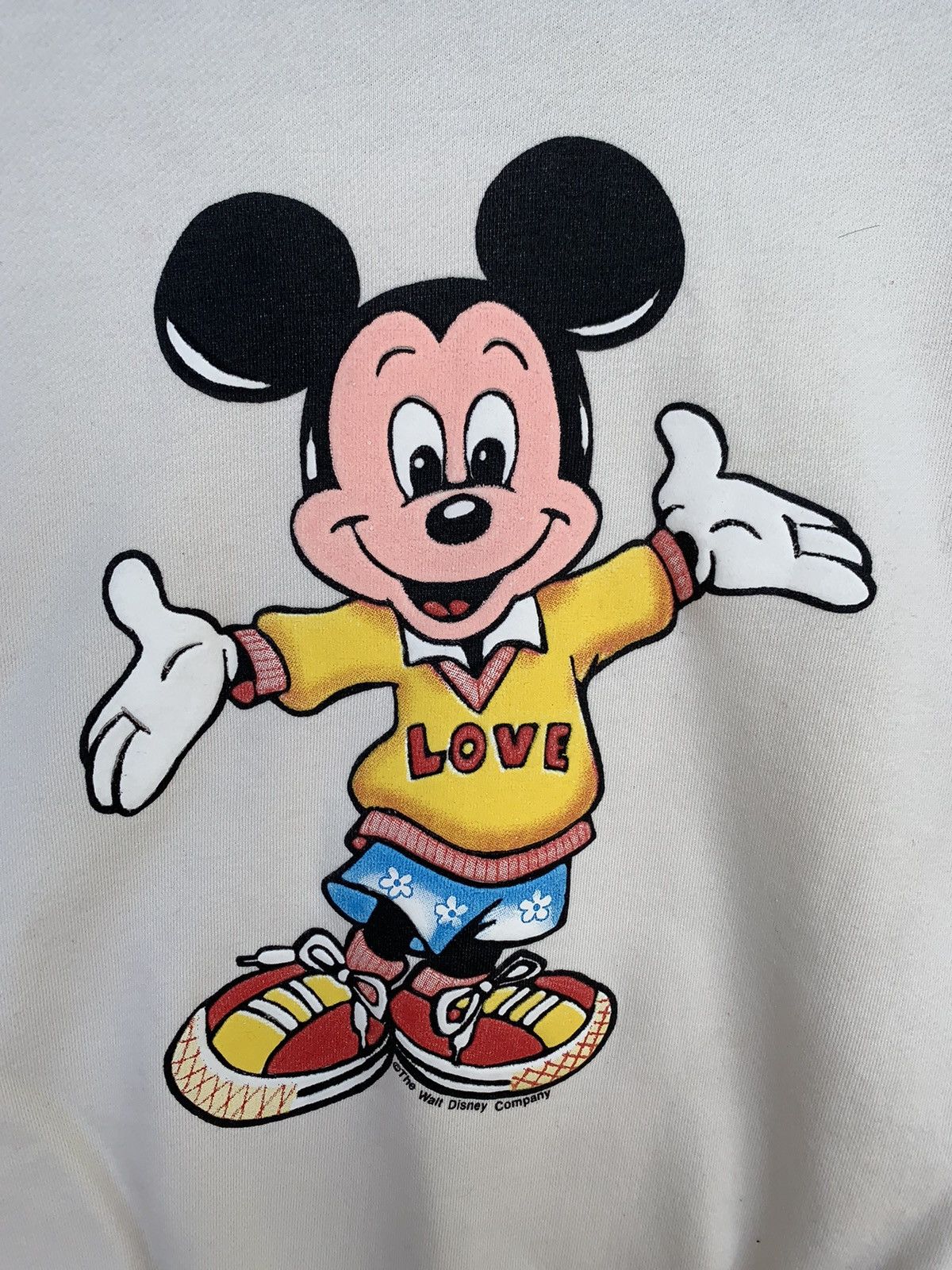 Disney × Mickey Mouse Vintage 90s Disney Mickey Mouse Rubber Print Sweatshirt Size US M / EU 48-50 / 2 - 3 Thumbnail
