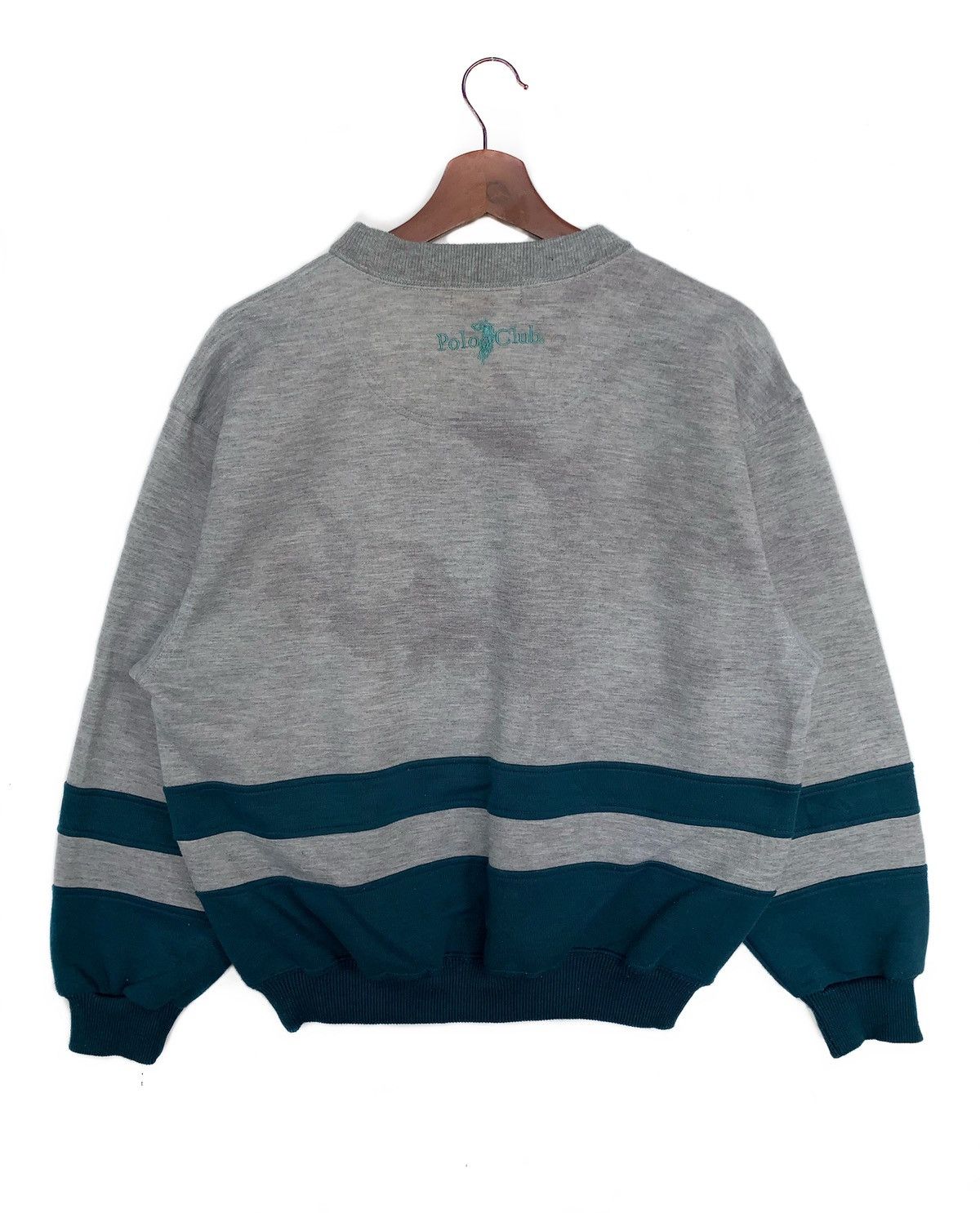 Beverly Hills Polo Club × Polo Ralph Lauren × Vintage Vintage Polo Club Stripes Sweatshirt/Size L/Multicolour Size US L / EU 52-54 / 3 - 2 Thumbnail