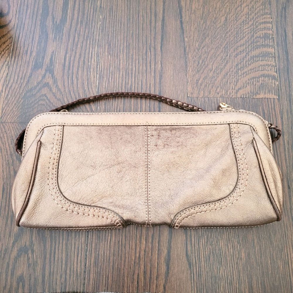 Genuine Leather Sigrid Olsen Bronze Leather Convertible Clutch Size ONE SIZE - 8 Thumbnail