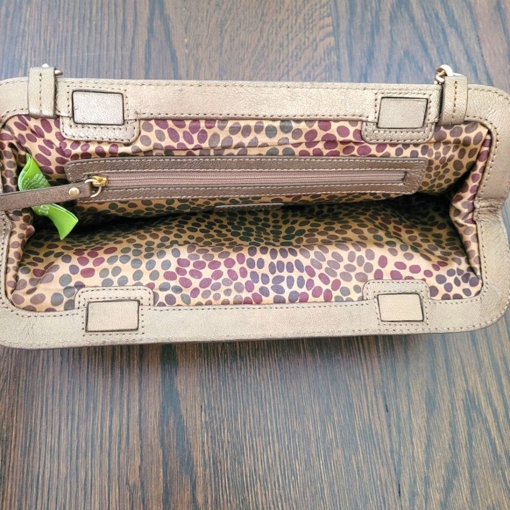 Genuine Leather Sigrid Olsen Bronze Leather Convertible Clutch Size ONE SIZE - 5 Thumbnail