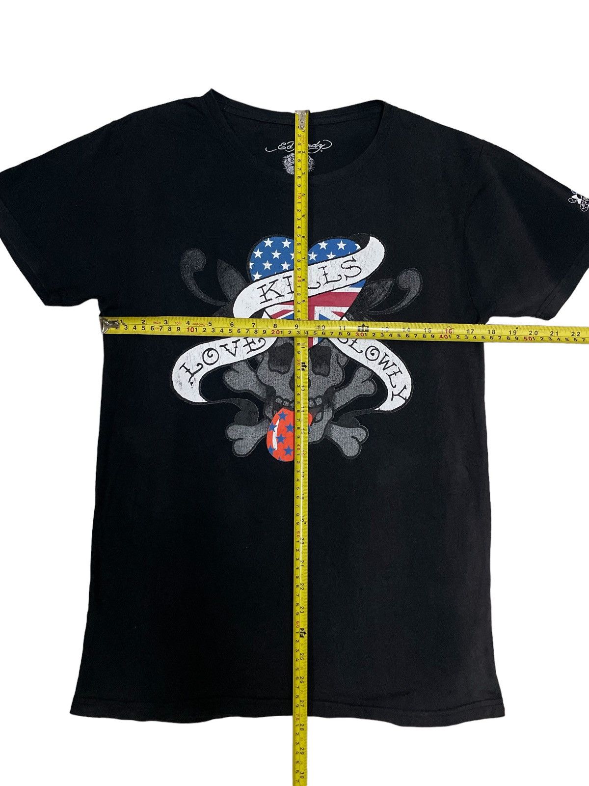 Ed Hardy Vintage Y2K Ed Hardy Sunfaded Skull Tees Size L / US 10 / IT 46 - 12 Thumbnail