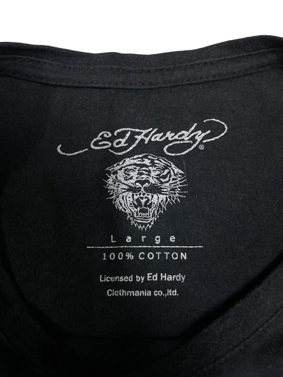 Ed Hardy Vintage Y2K Ed Hardy Sunfaded Skull Tees Size L / US 10 / IT 46 - 7 Thumbnail