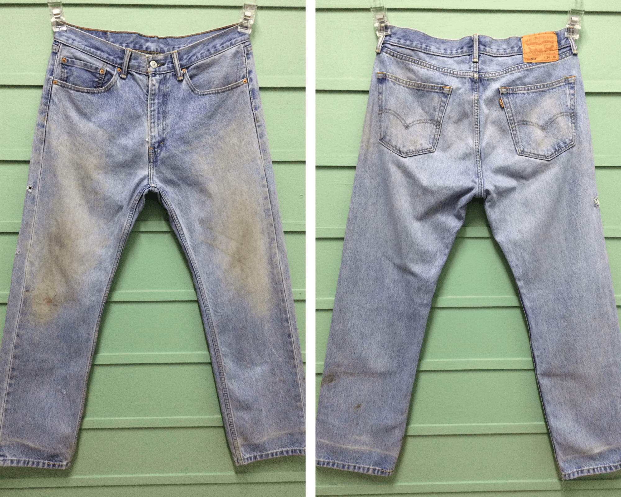 Levi's × Vintage Levis 505 Dirty Jeans #B-177 Size US 34 / EU 50 - 8 Thumbnail