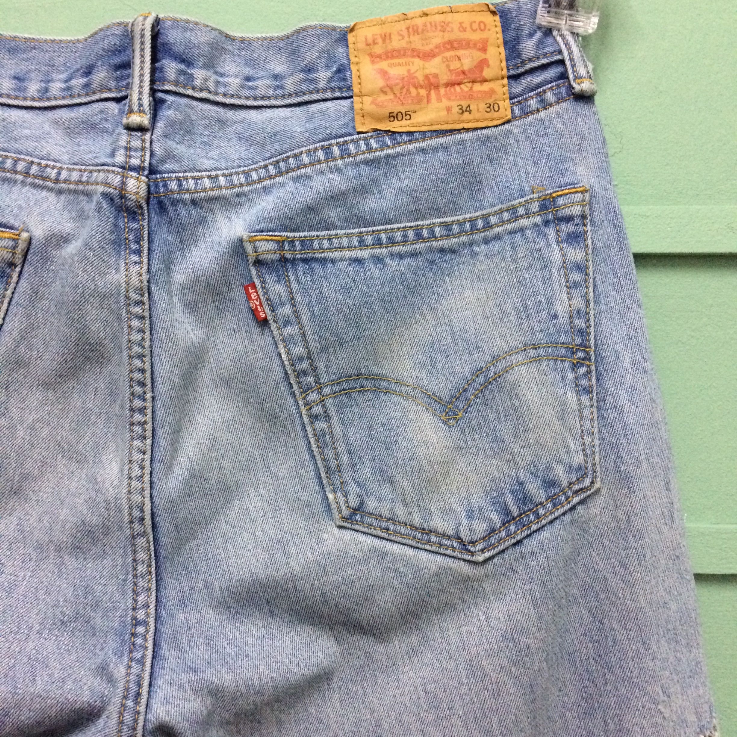 Levi's × Vintage Levis 505 Dirty Jeans #B-177 Size US 34 / EU 50 - 12 Thumbnail