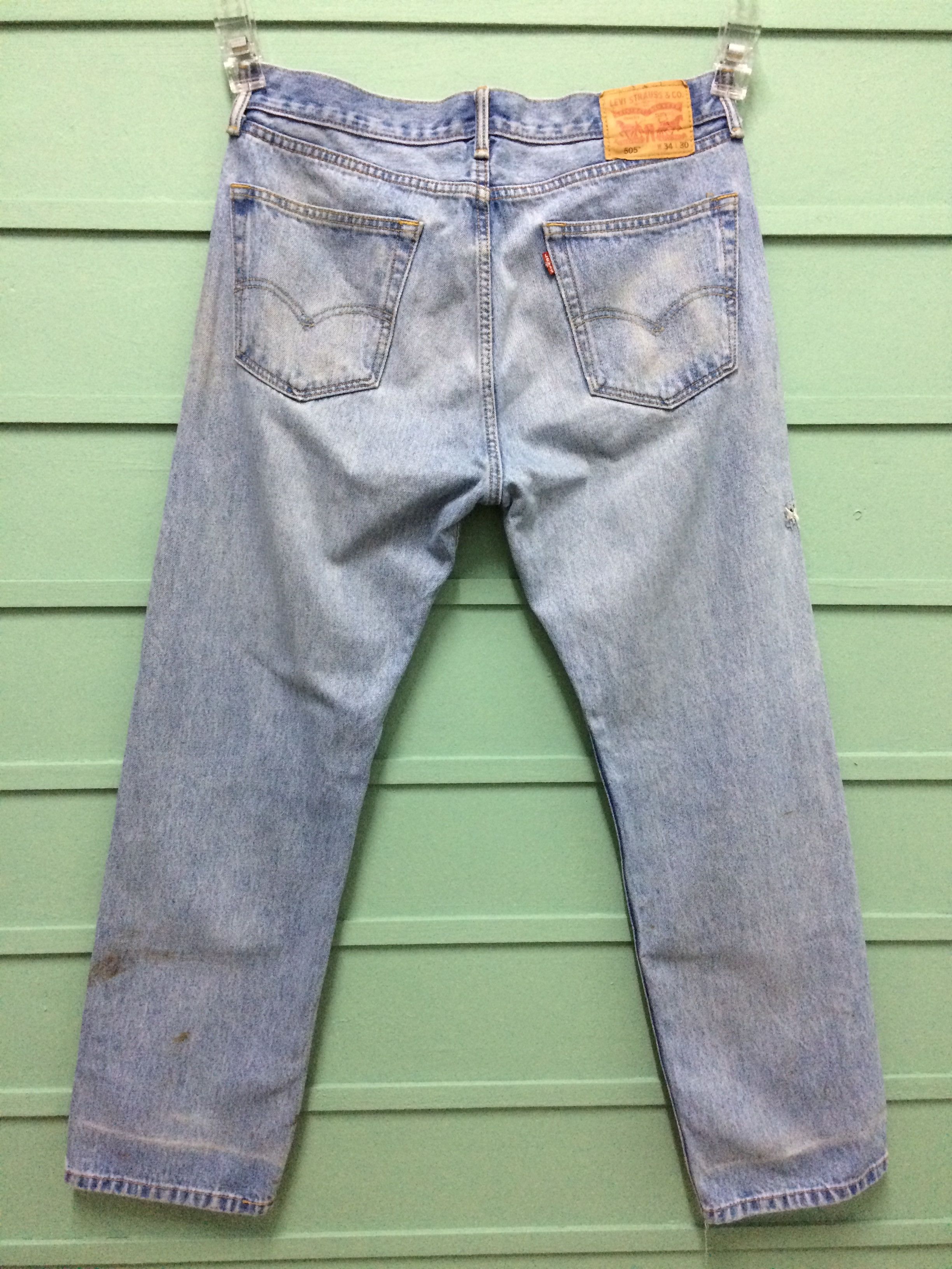 Levi's × Vintage Levis 505 Dirty Jeans #B-177 Size US 34 / EU 50 - 2 Thumbnail