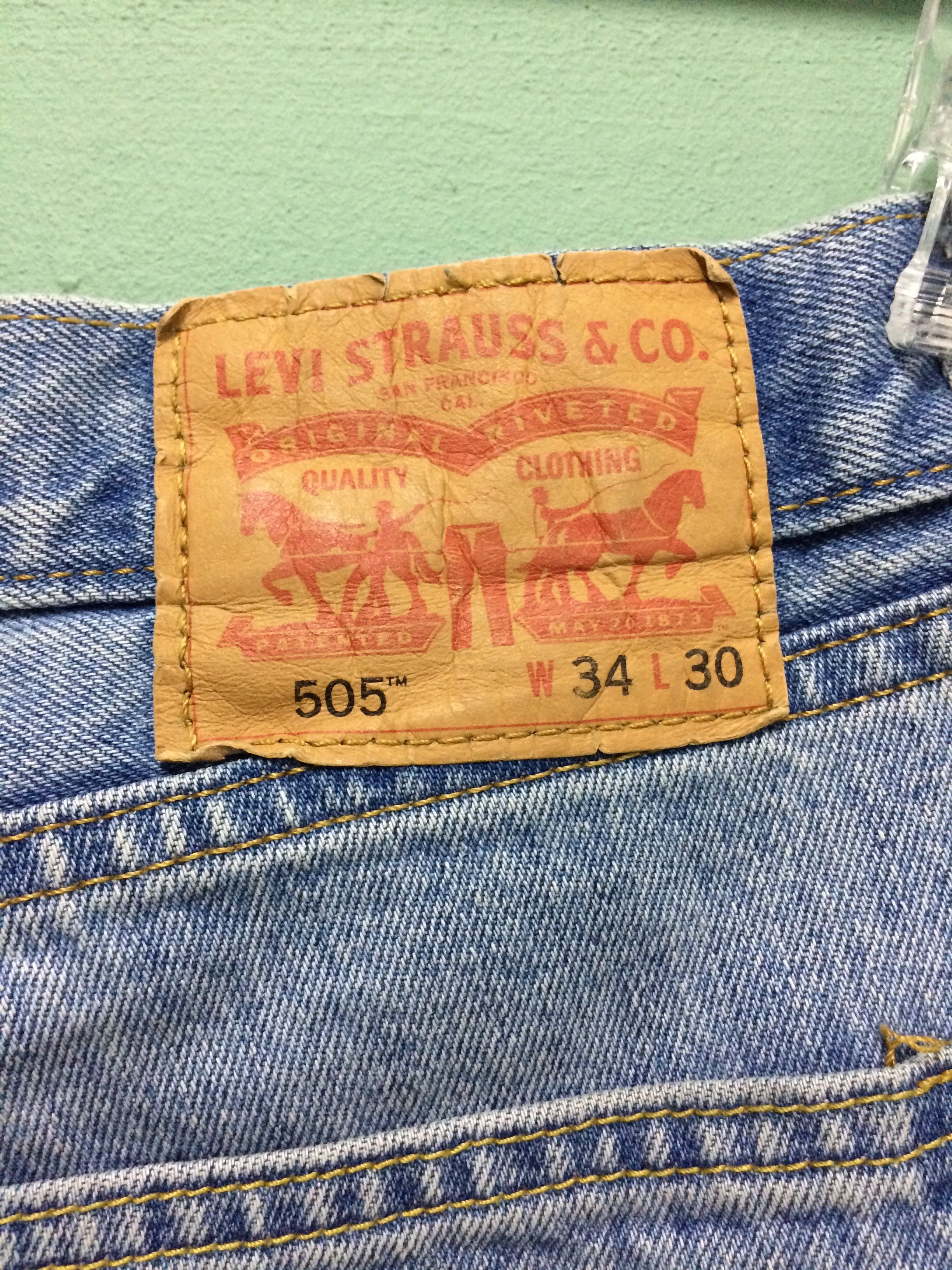 Levi's × Vintage Levis 505 Dirty Jeans #B-177 Size US 34 / EU 50 - 14 Thumbnail