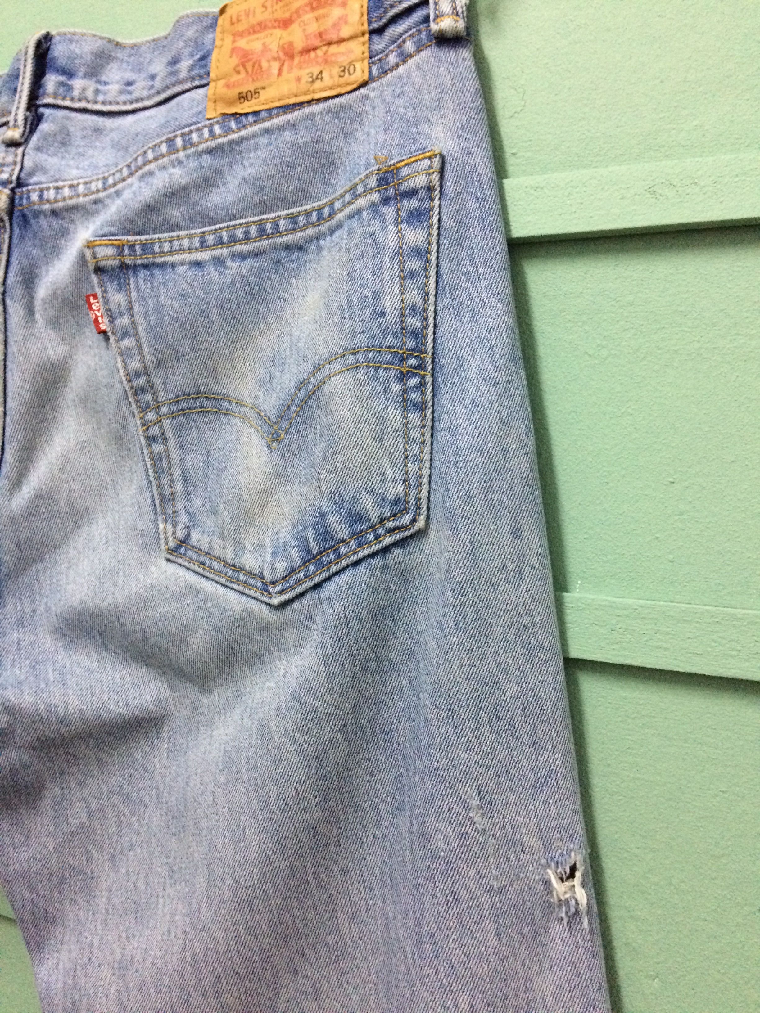 Levi's × Vintage Levis 505 Dirty Jeans #B-177 Size US 34 / EU 50 - 13 Thumbnail