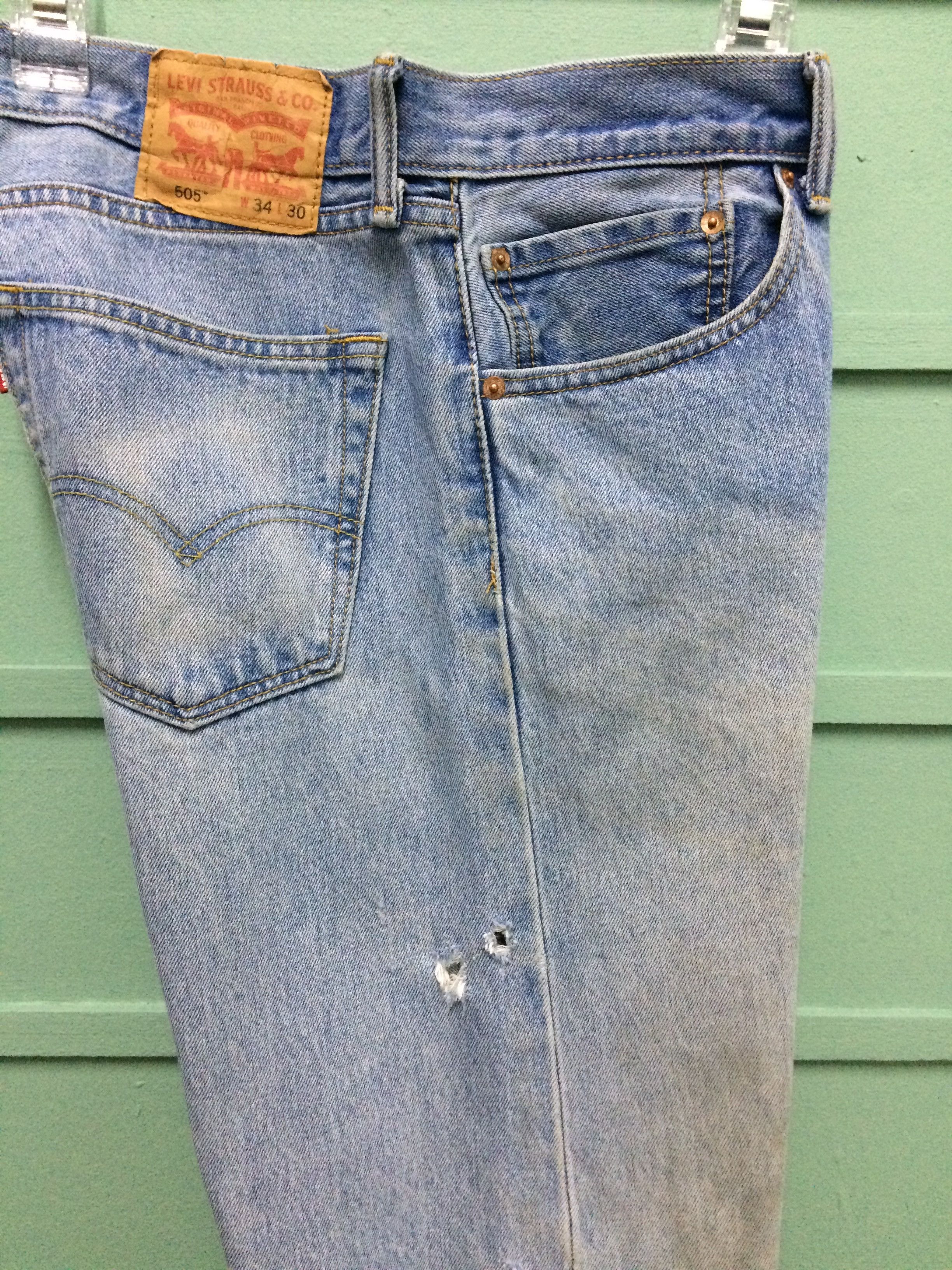 Levi's × Vintage Levis 505 Dirty Jeans #B-177 Size US 34 / EU 50 - 5 Thumbnail
