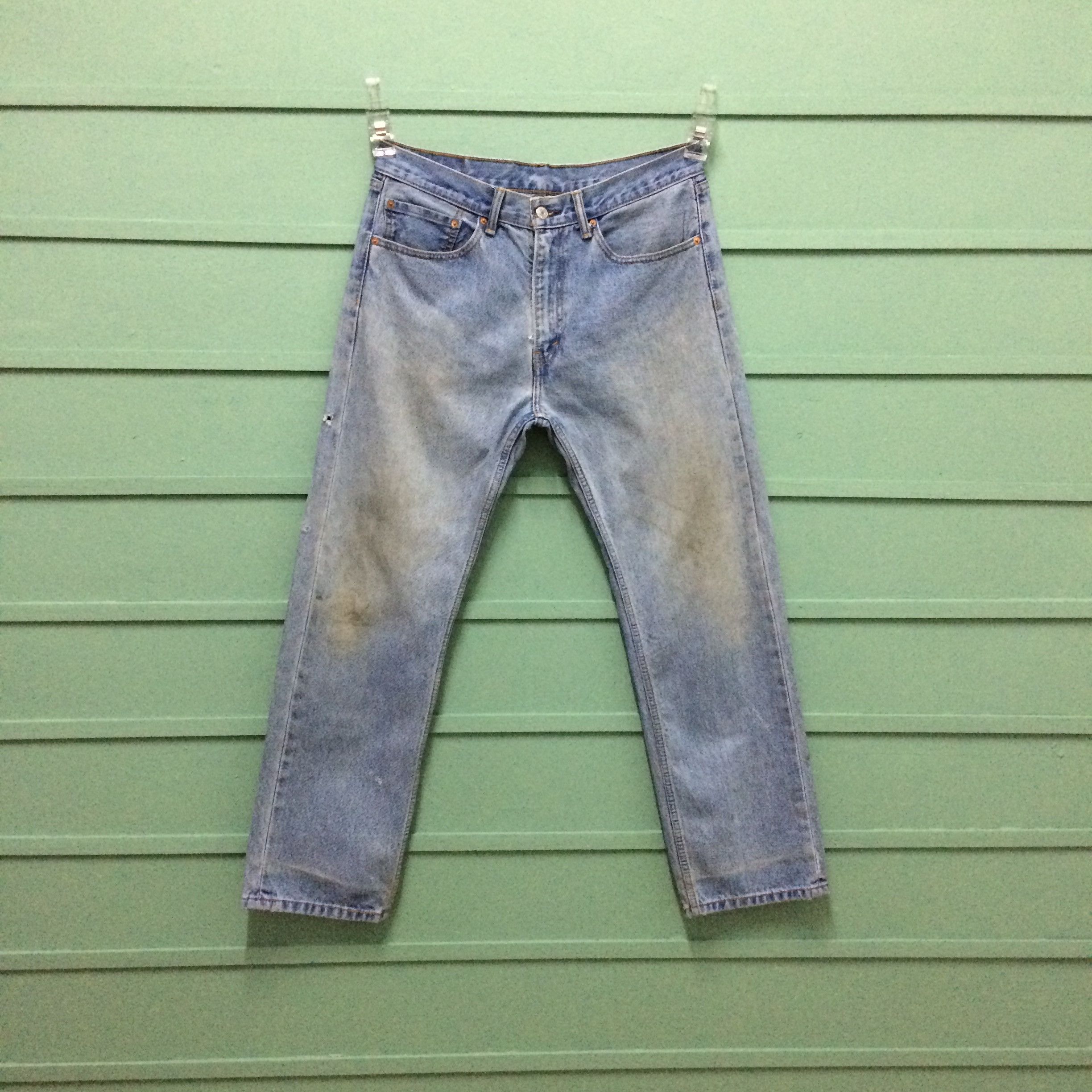Levi's × Vintage Levis 505 Dirty Jeans #B-177 Size US 34 / EU 50 - 6 Thumbnail