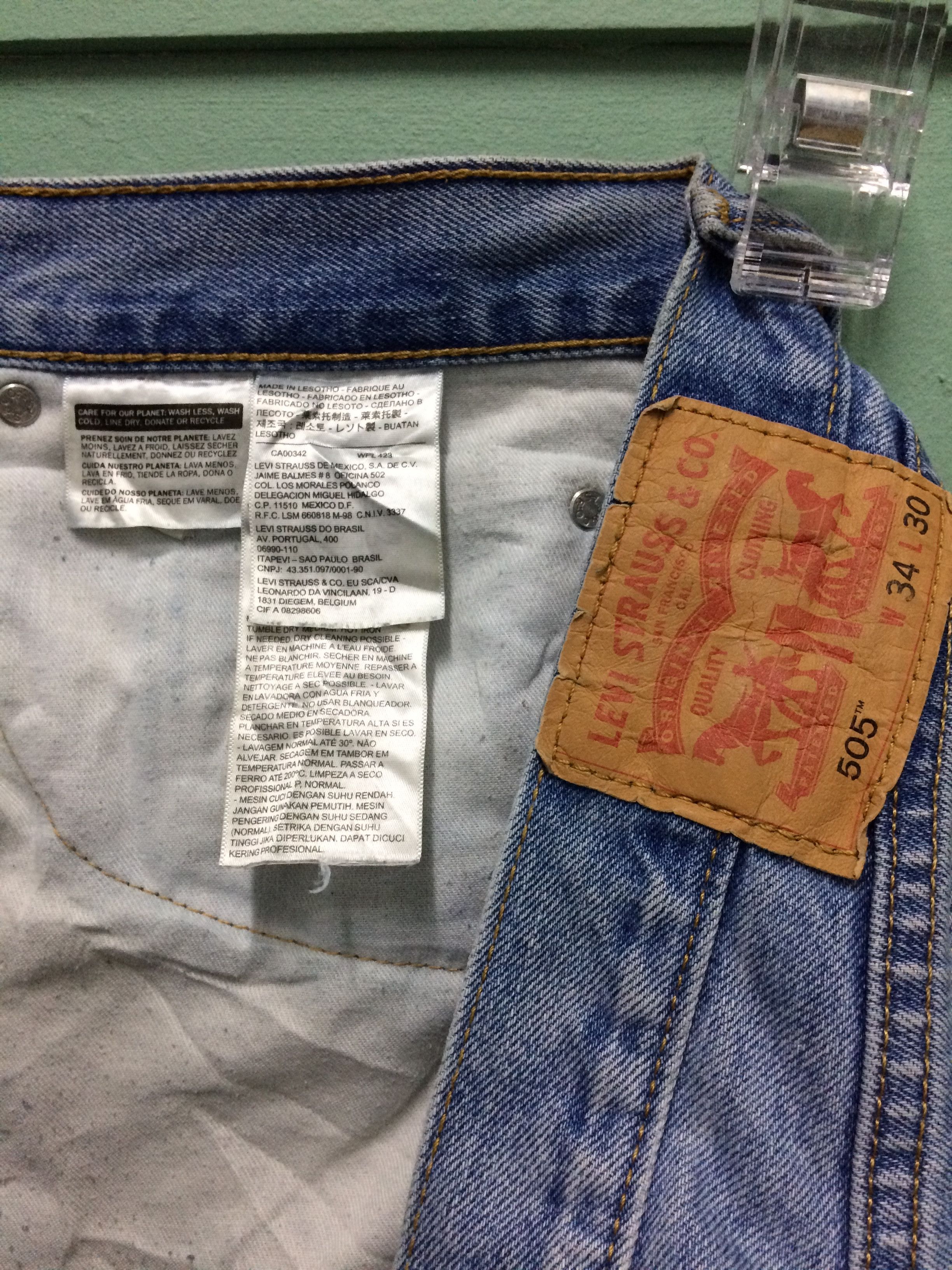Levi's × Vintage Levis 505 Dirty Jeans #B-177 Size US 34 / EU 50 - 15 Thumbnail