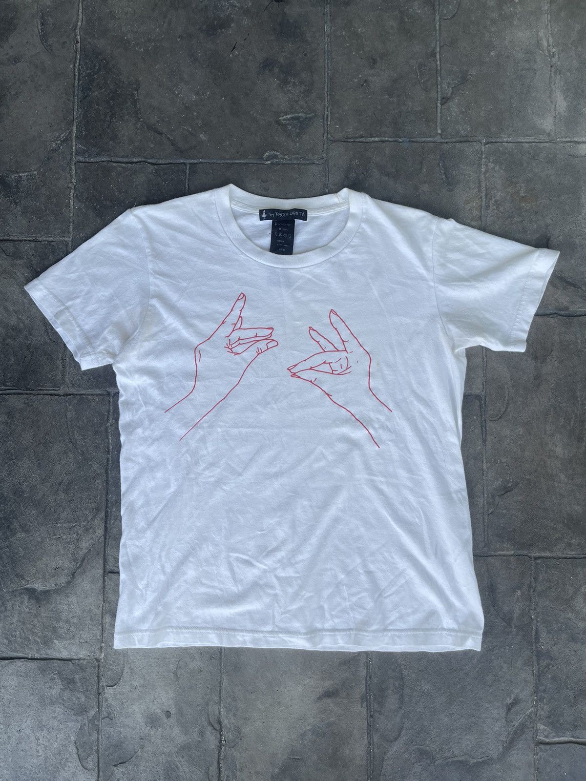 Japanese Brand JAPAN MADE By Ryoji Obata Hands Art Tee Size US M / EU 48-50 / 2 - 1 Thumbnail