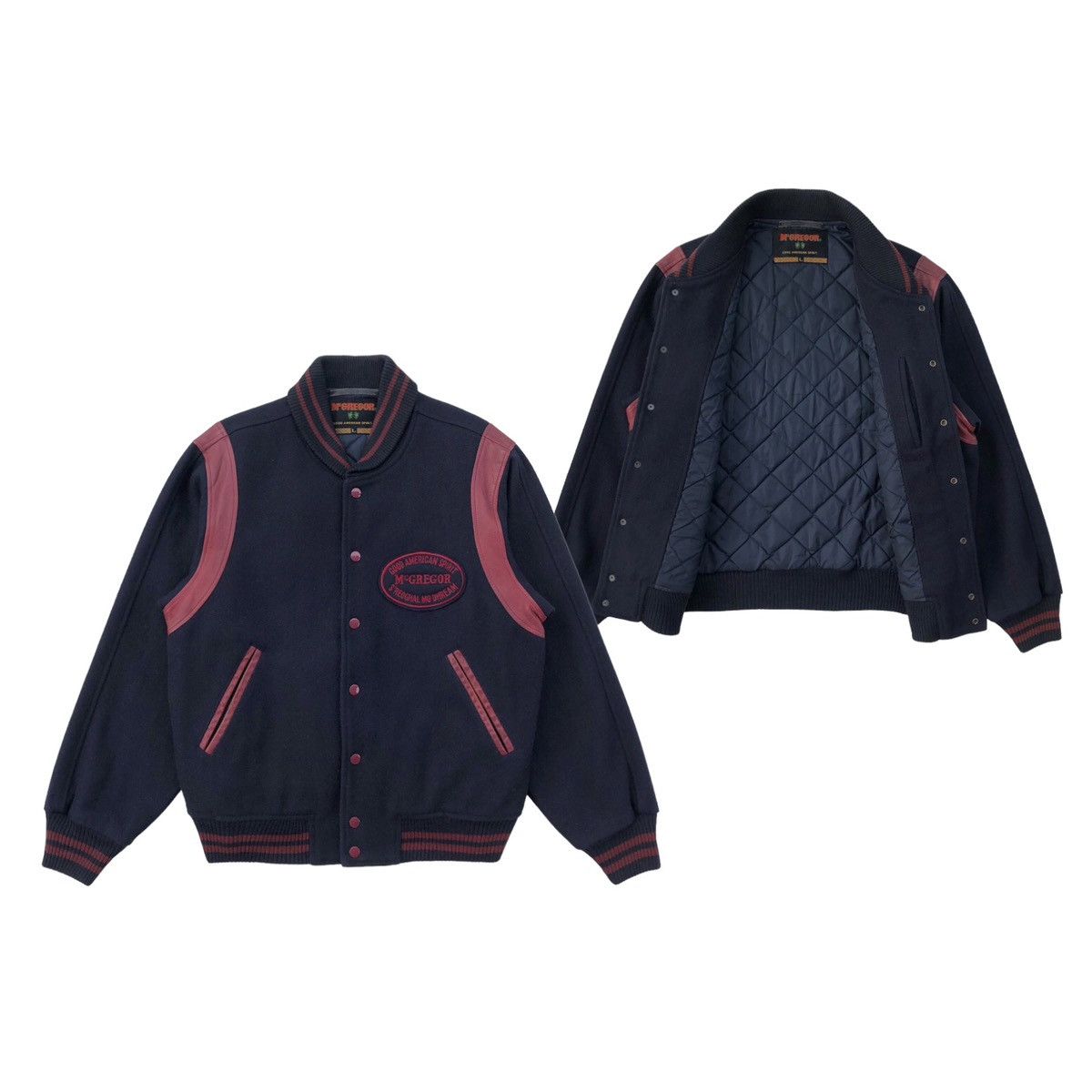 McGregor Vintage McGregor Wool Leather Varsity Jacket Size US L / EU 52-54 / 3 - 12 Thumbnail