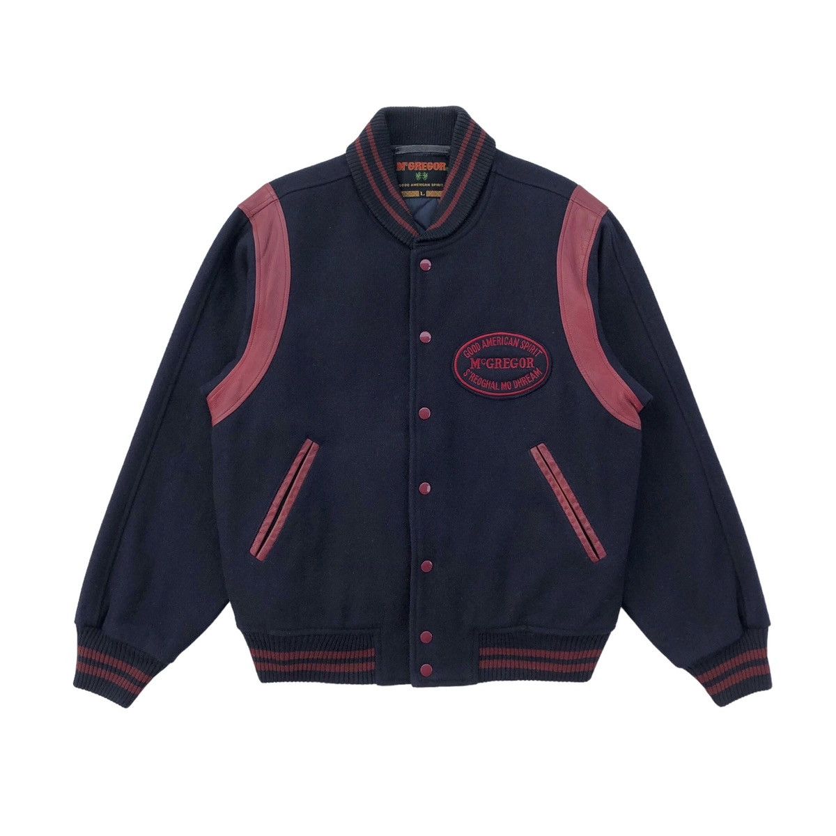 McGregor Vintage McGregor Wool Leather Varsity Jacket Size US L / EU 52-54 / 3 - 1 Thumbnail