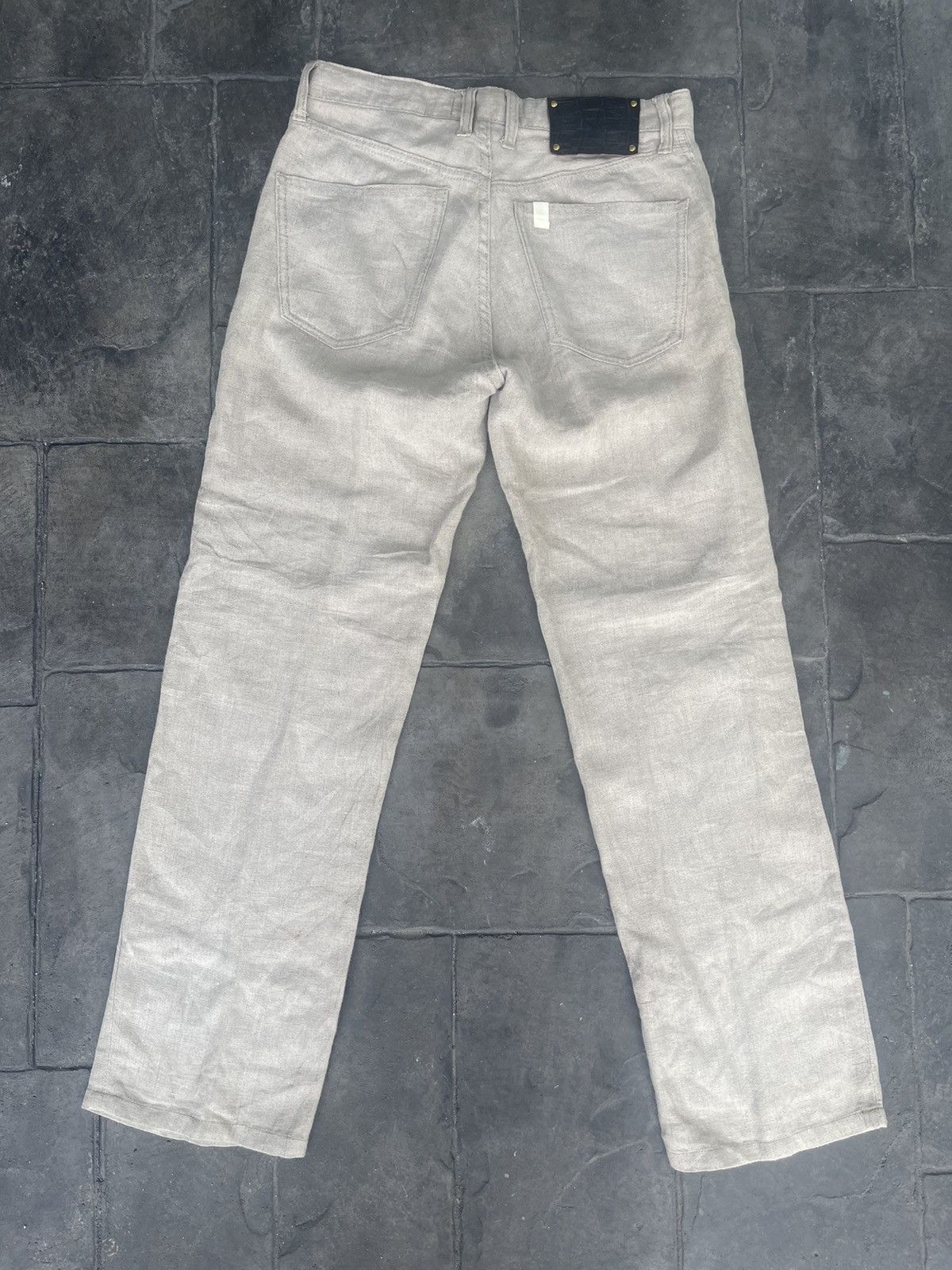 Le Grande Bleu (L.G.B.) JAPAN MADE Drestrip Neo Standard Nature Chemistry Linen Pant Size US 30 / EU 46 - 8 Thumbnail