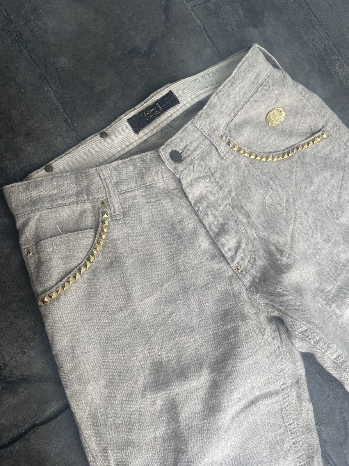 Le Grande Bleu (L.G.B.) JAPAN MADE Drestrip Neo Standard Nature Chemistry Linen Pant Size US 30 / EU 46 - 3 Thumbnail