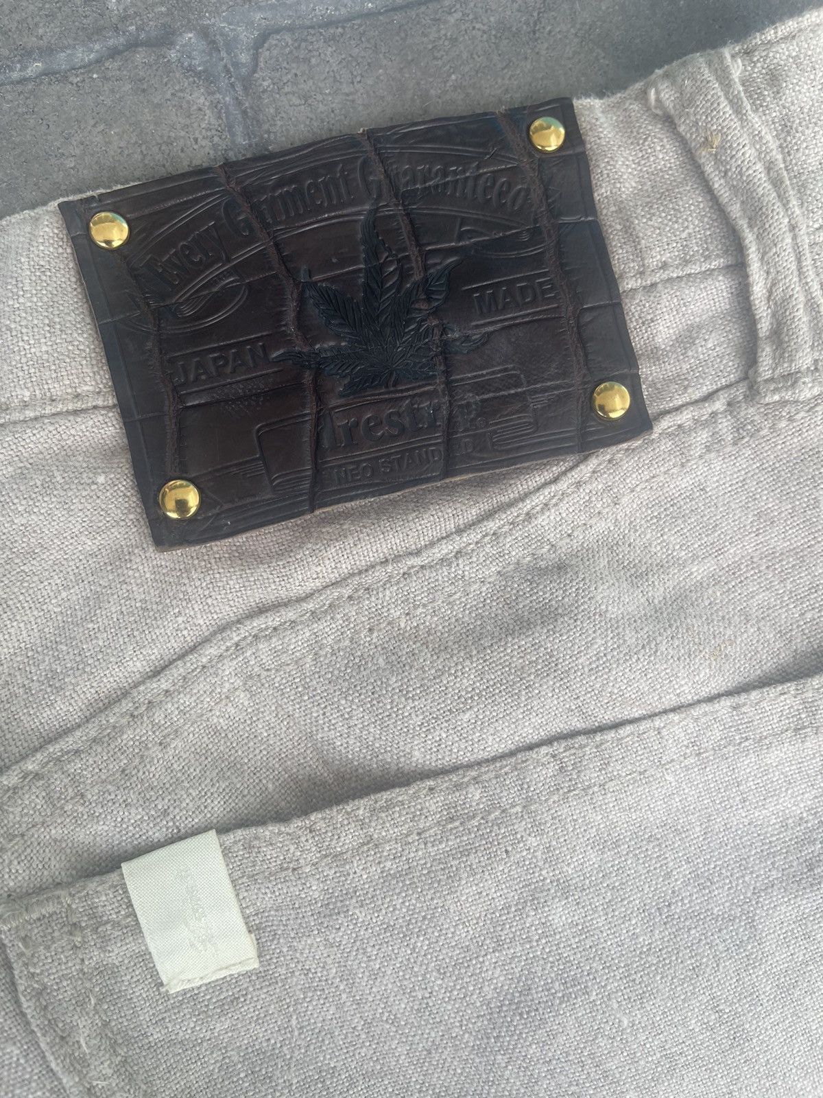 Le Grande Bleu (L.G.B.) JAPAN MADE Drestrip Neo Standard Nature Chemistry Linen Pant Size US 30 / EU 46 - 12 Thumbnail