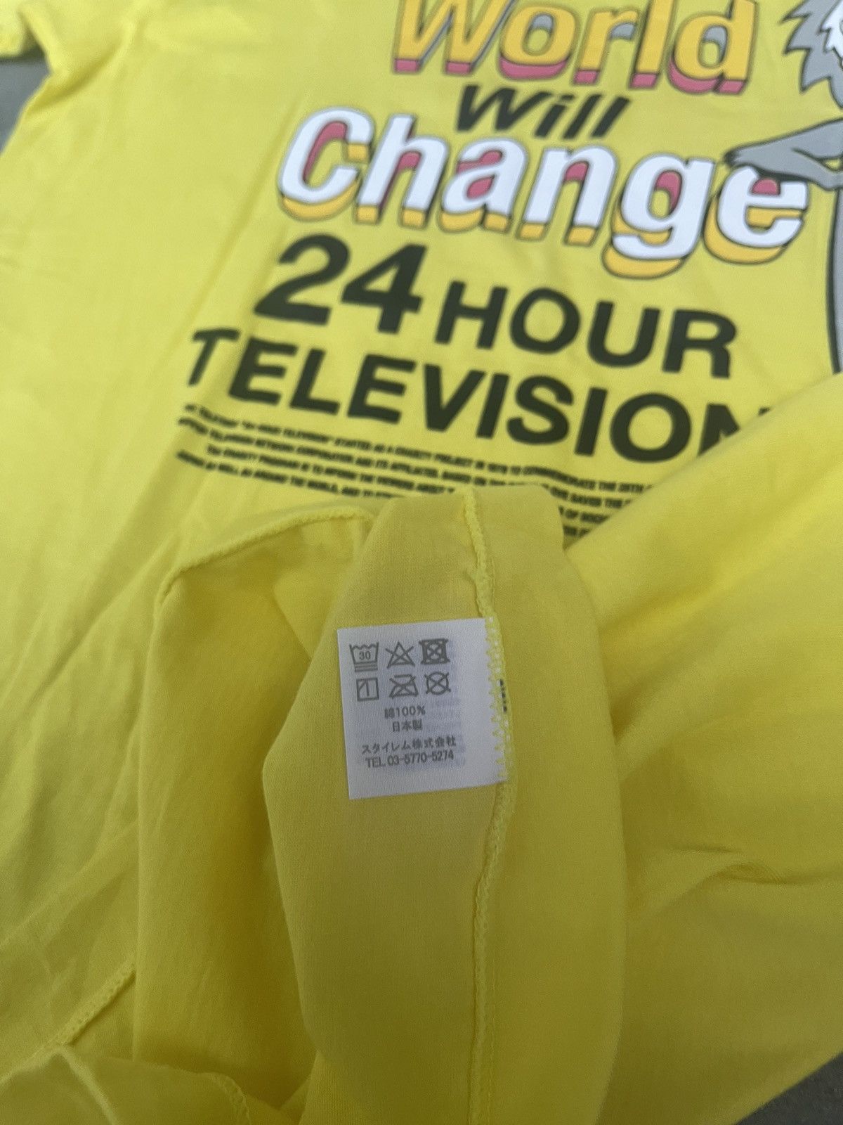 Japanese Brand JAPAN MADE 24Hour Television Believing The World Will Change Size US M / EU 48-50 / 2 - 4 Thumbnail