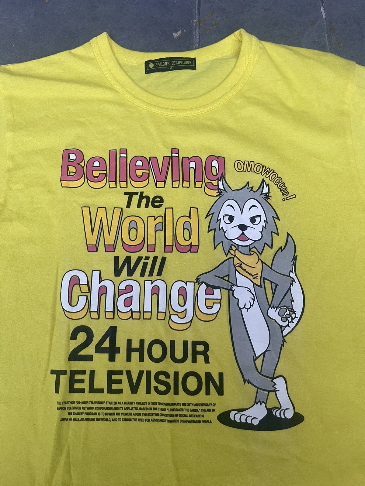 Japanese Brand JAPAN MADE 24Hour Television Believing The World Will Change Size US M / EU 48-50 / 2 - 2 Thumbnail