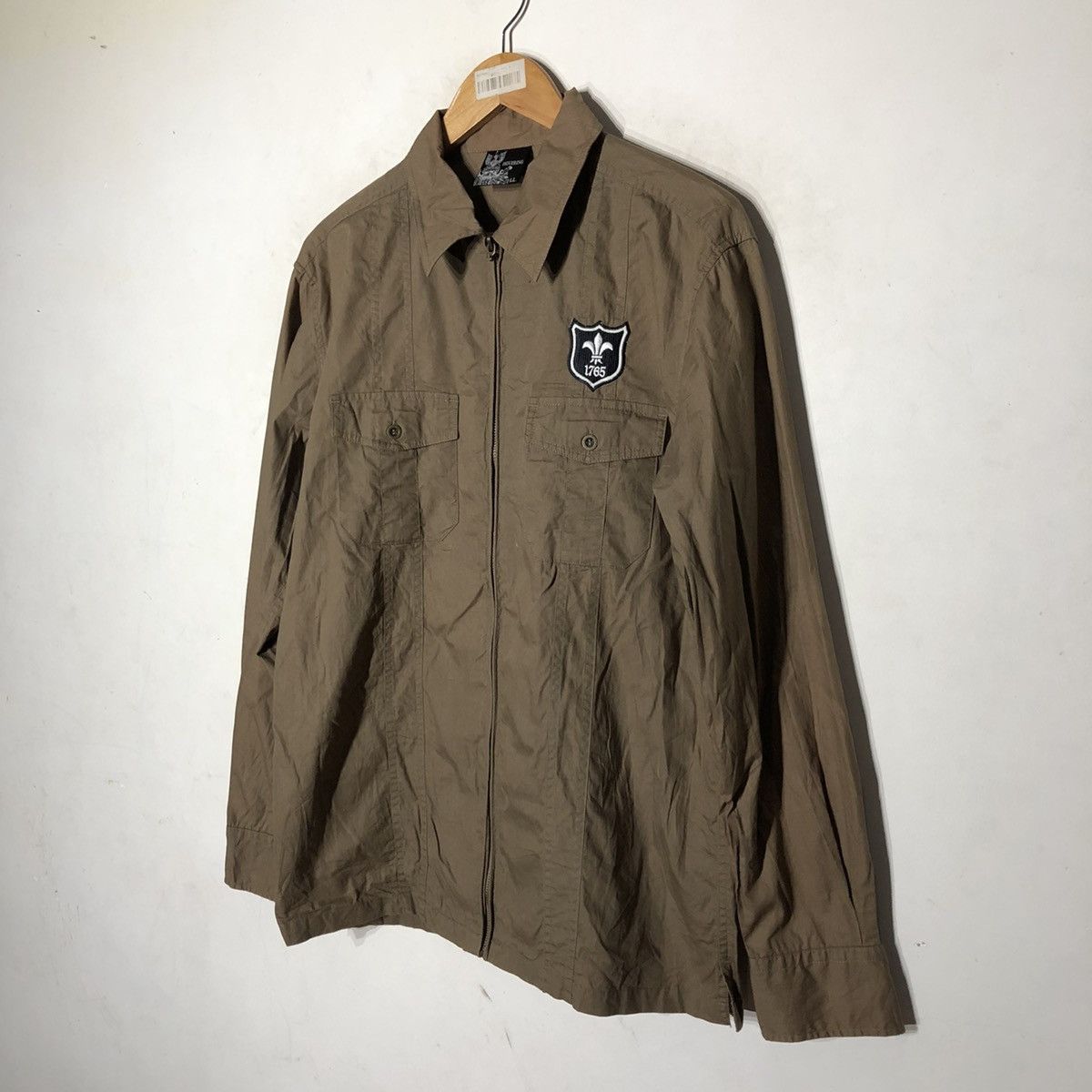 Japanese Brand VARSITY JACKET PORTLAND 39 ATHLETES BIG LOGO Size US L / EU 52-54 / 3 - 3 Thumbnail