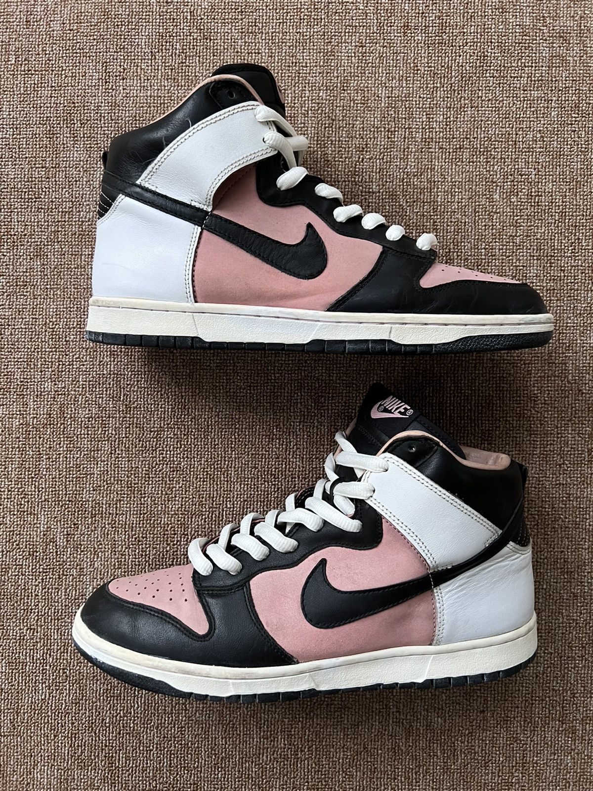 RARE! Nike Dunk High Black Pink White 2005 Un-Shy Pink