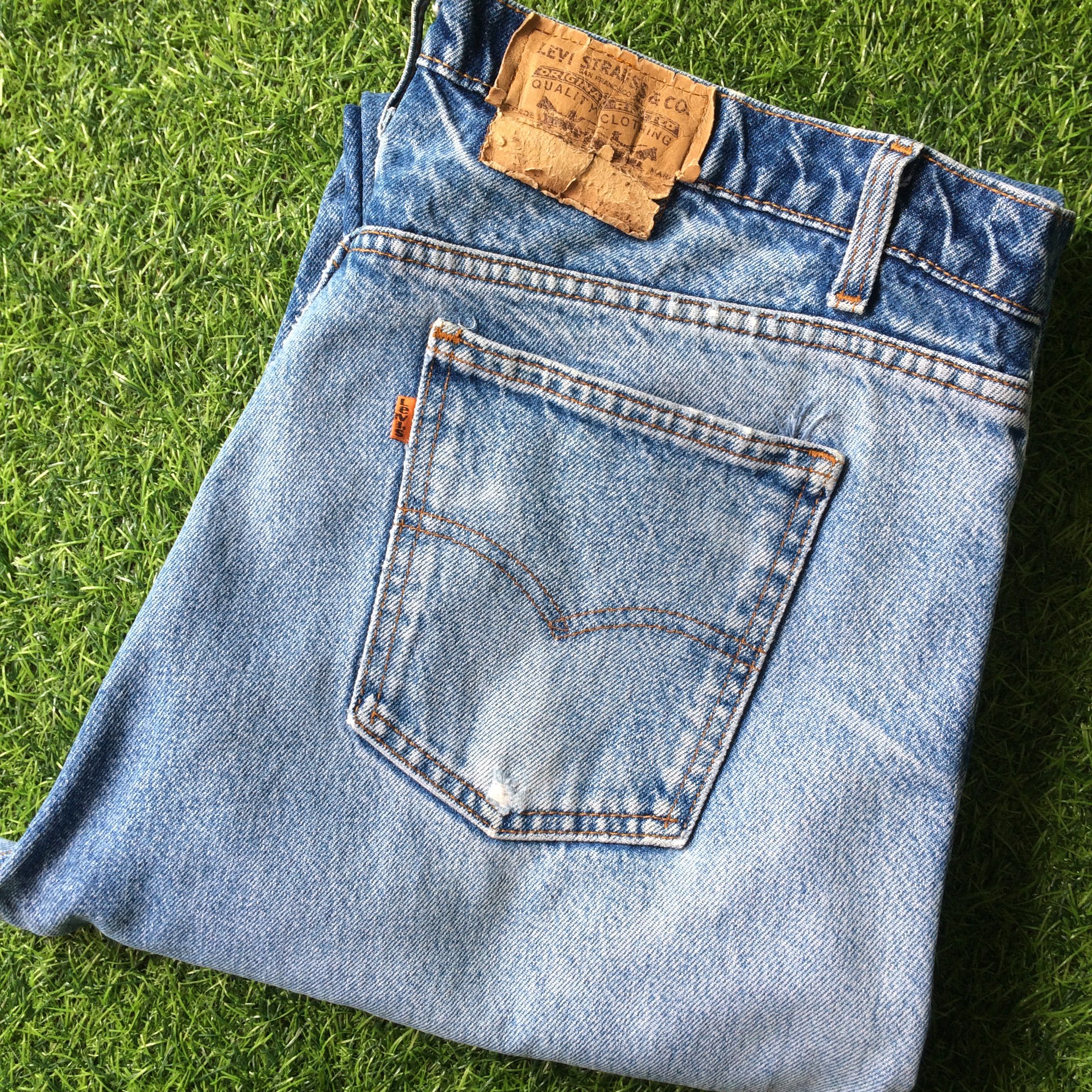 Levi's × Vintage Levis 505 Orange Tab Jeans #B-662 Size US 39 - 9 Thumbnail