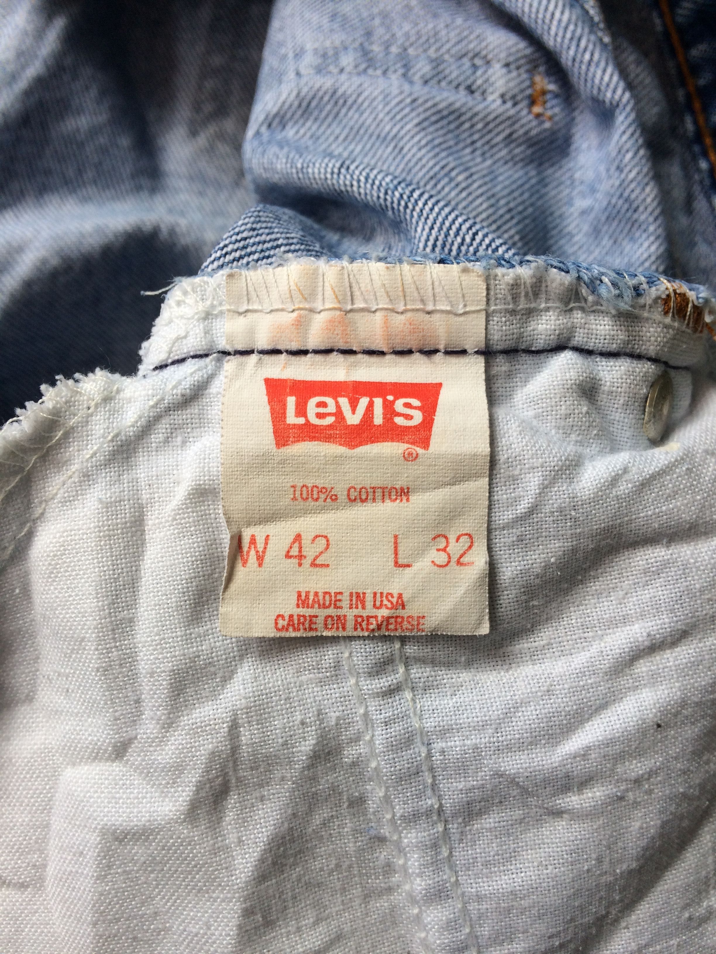 Levi's × Vintage Levis 505 Orange Tab Jeans #B-662 Size US 39 - 11 Thumbnail