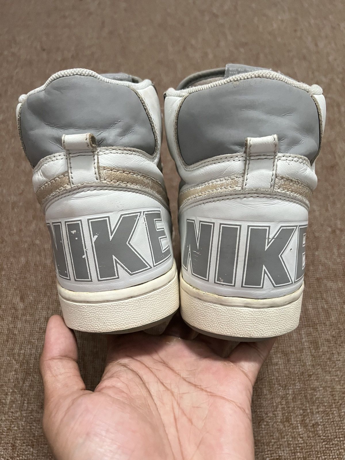 Nike × Vintage Vintage Nike Terminator High White Medium Grey 2004 Size US 10 / EU 43 - 5 Thumbnail