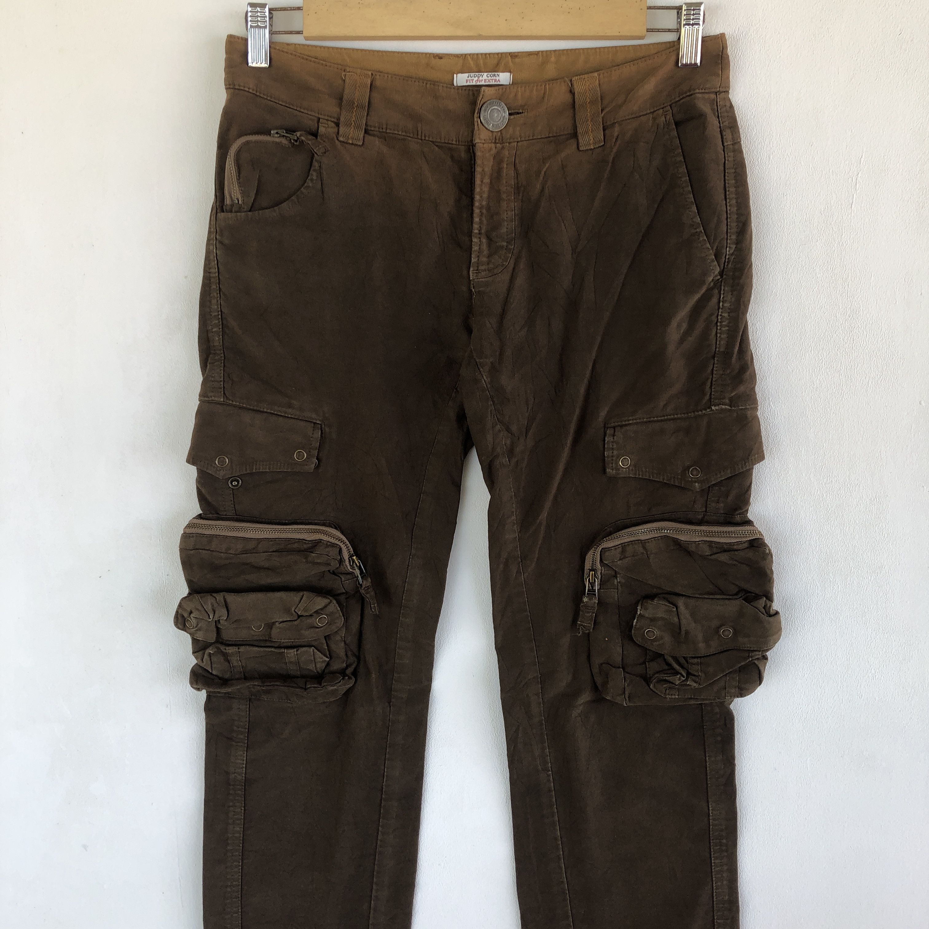 If Six Was Nine × Japanese Brand × Vintage Vintage Japanese Cargo Pants Multi Pocket Tactical Trousers Size 28" / US 6 / IT 42 - 3 Thumbnail
