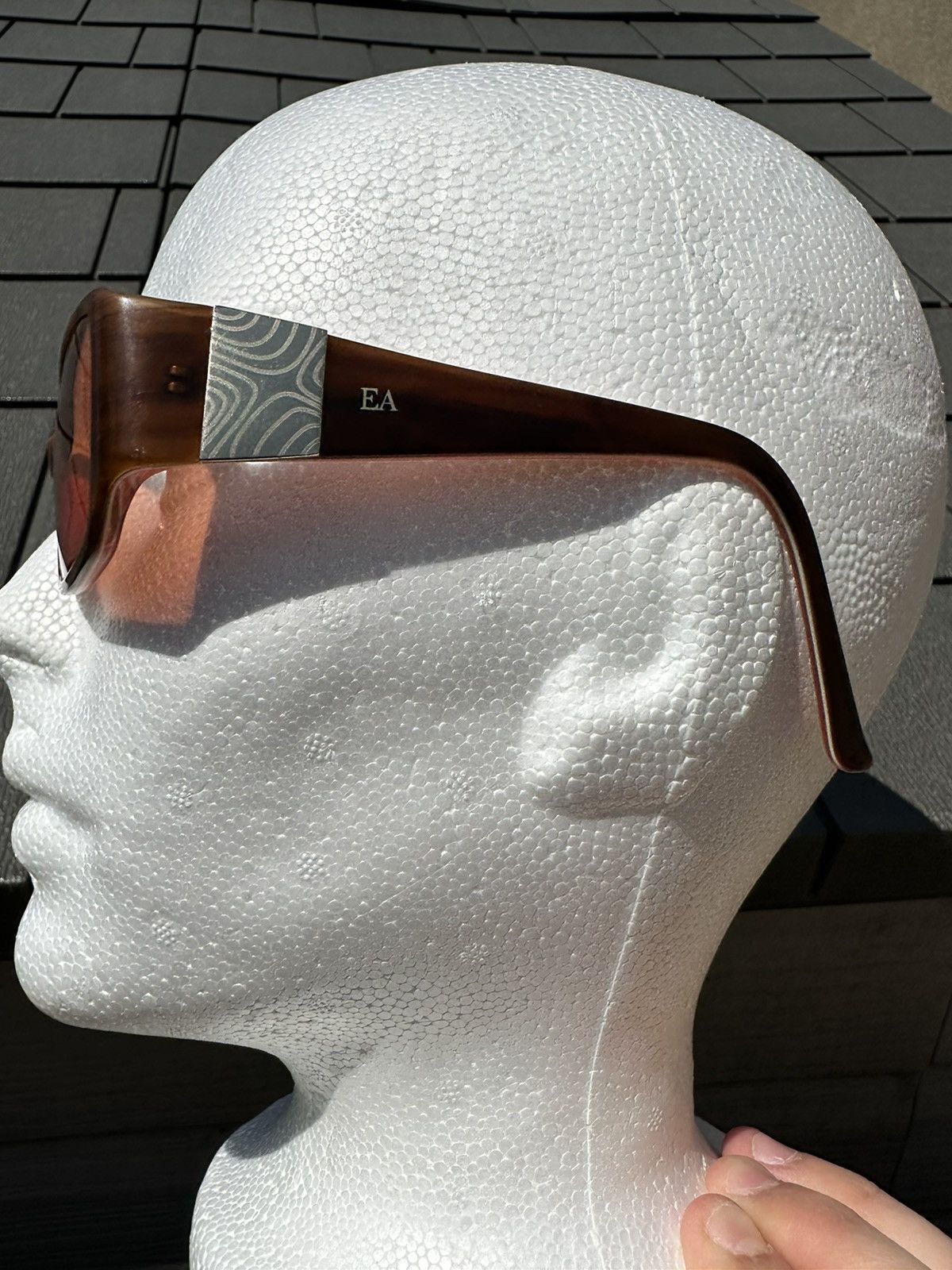 Emporio Armani Vintage Emporio Armani Logo Sunglasses shades marble frame Size ONE SIZE - 2 Thumbnail