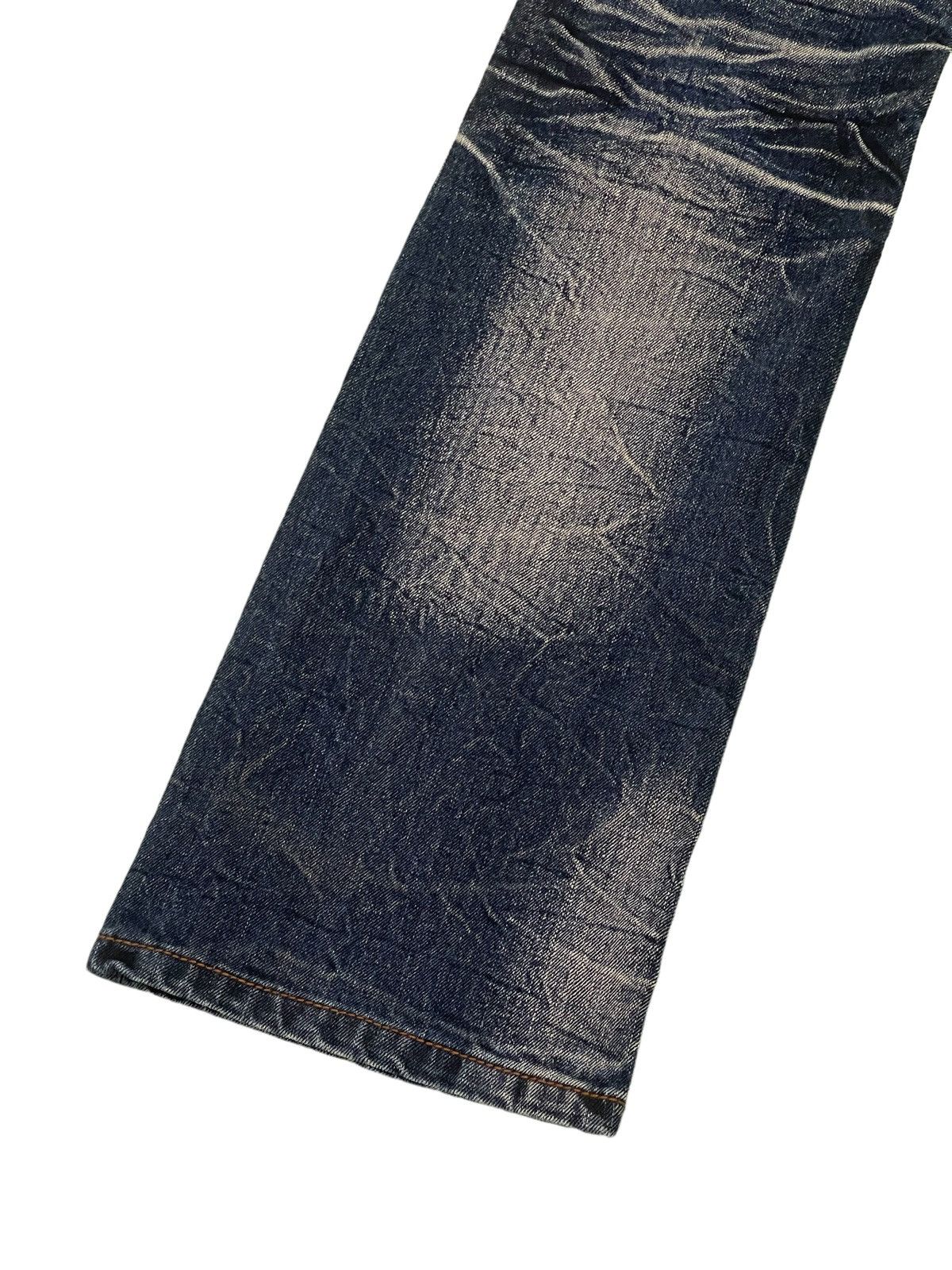 Japanese Brand Flare Jeans Nicole Slim Stretch Acid Wash Low Rise 3🟦8 Size US 31 - 5 Thumbnail