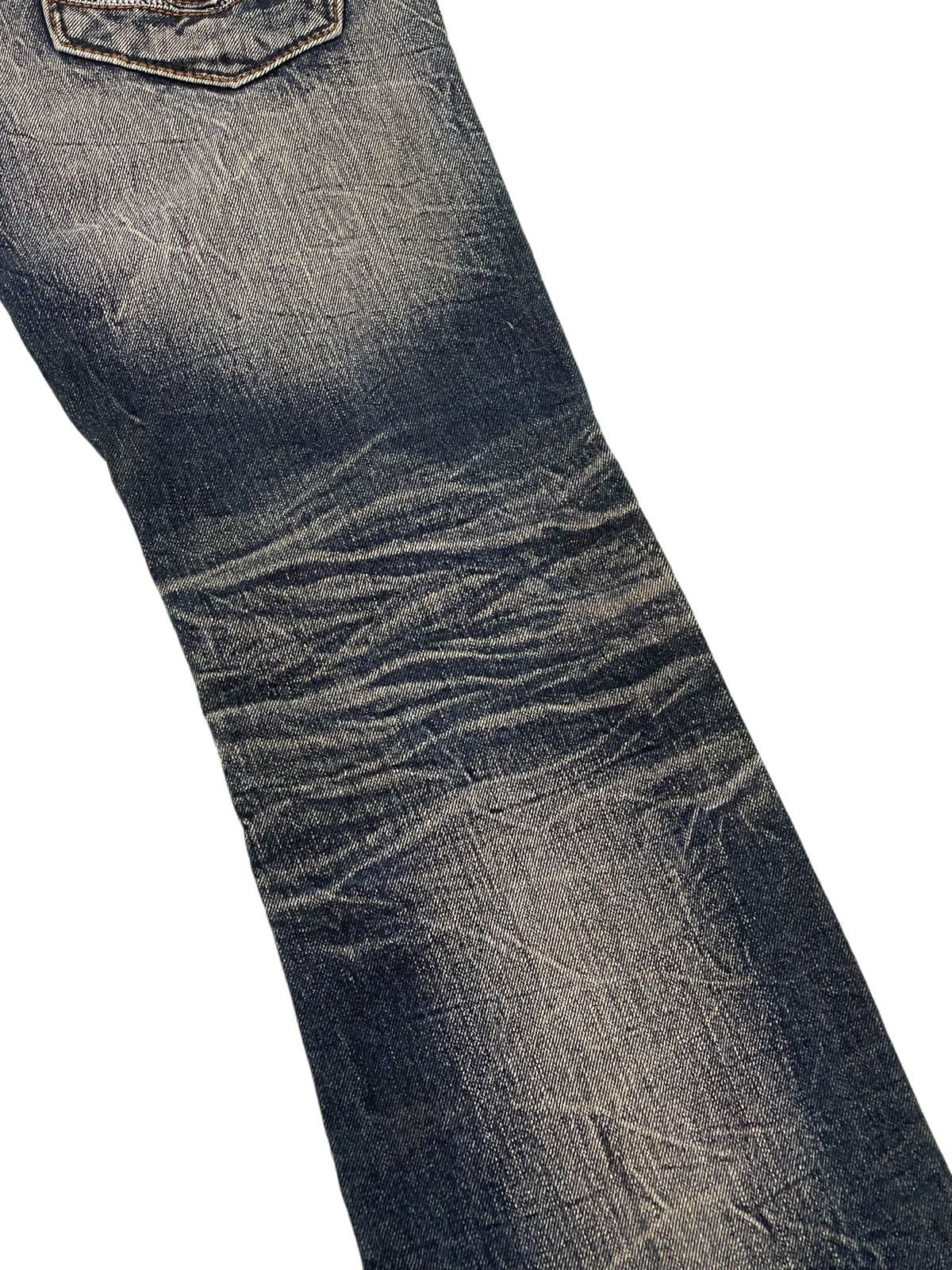 Japanese Brand Flare Jeans Nicole Slim Stretch Acid Wash Low Rise 3🟦8 Size US 31 - 7 Thumbnail