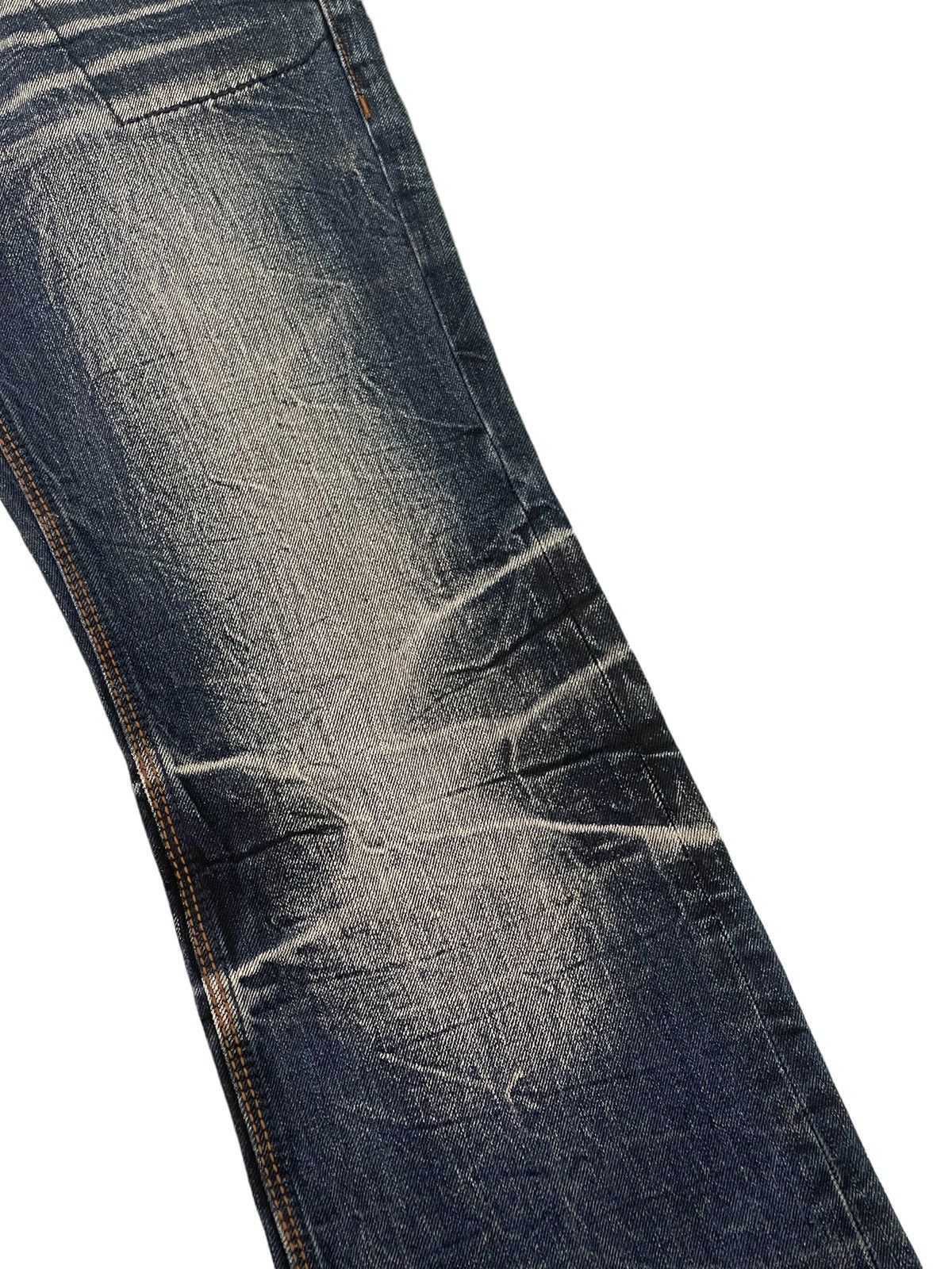 Japanese Brand Flare Jeans Nicole Slim Stretch Acid Wash Low Rise 3🟦8 Size US 31 - 17 Thumbnail