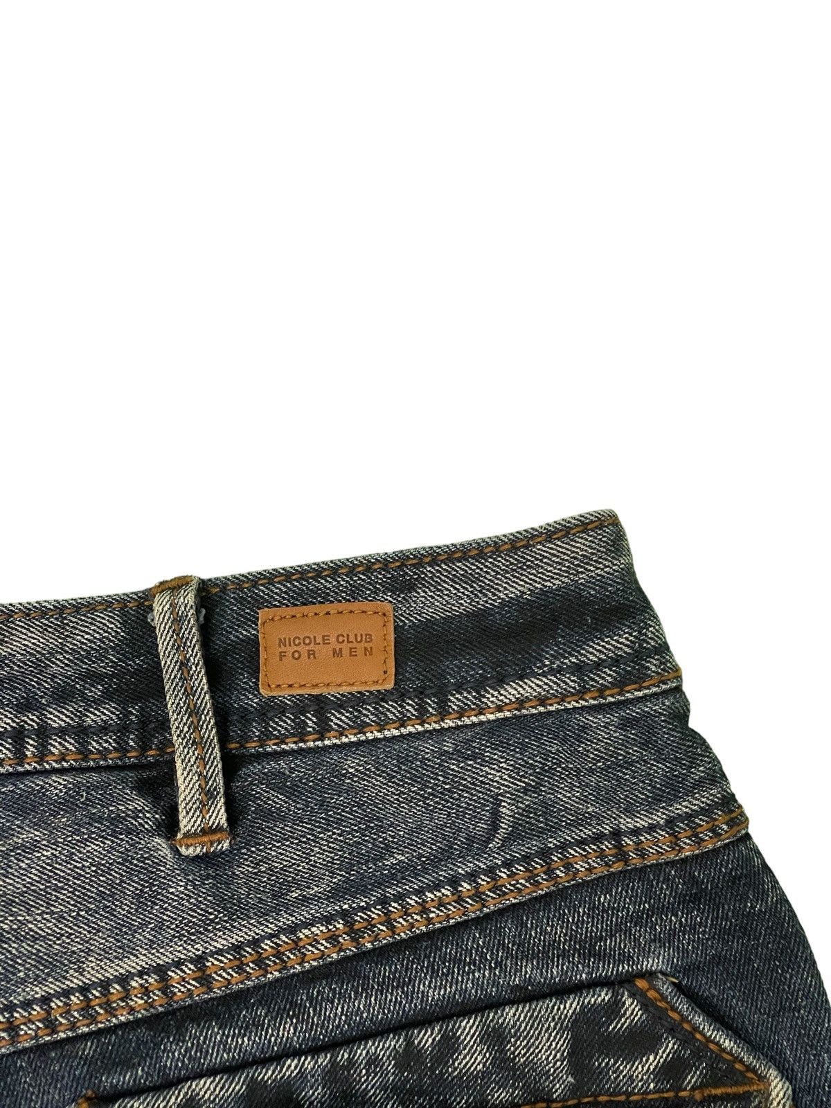Japanese Brand Flare Jeans Nicole Slim Stretch Acid Wash Low Rise 3🟦8 Size US 31 - 10 Thumbnail