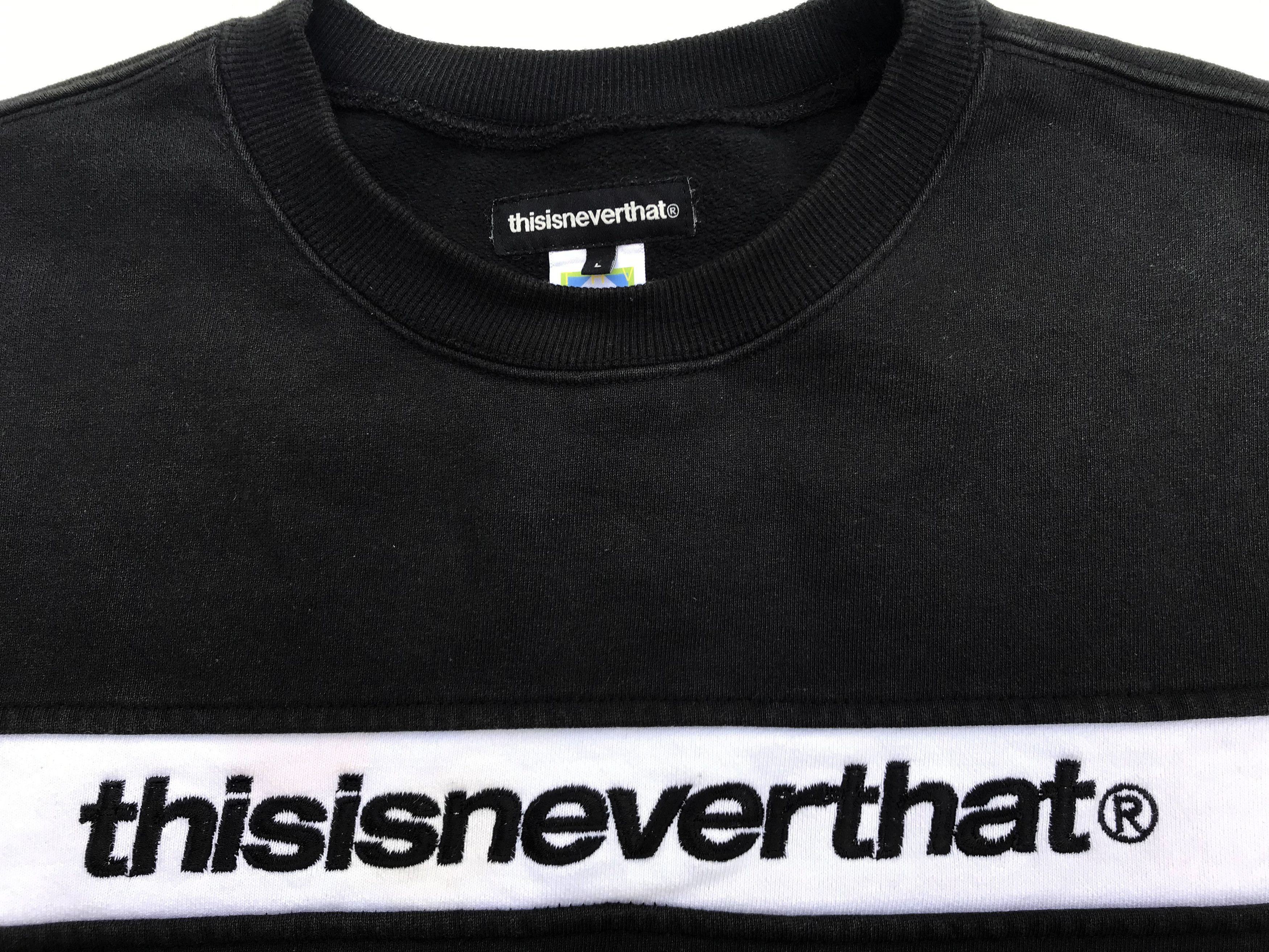 Other Thisisneverthat crewneck Black/white Size US L / EU 52-54 / 3 - 2 Thumbnail