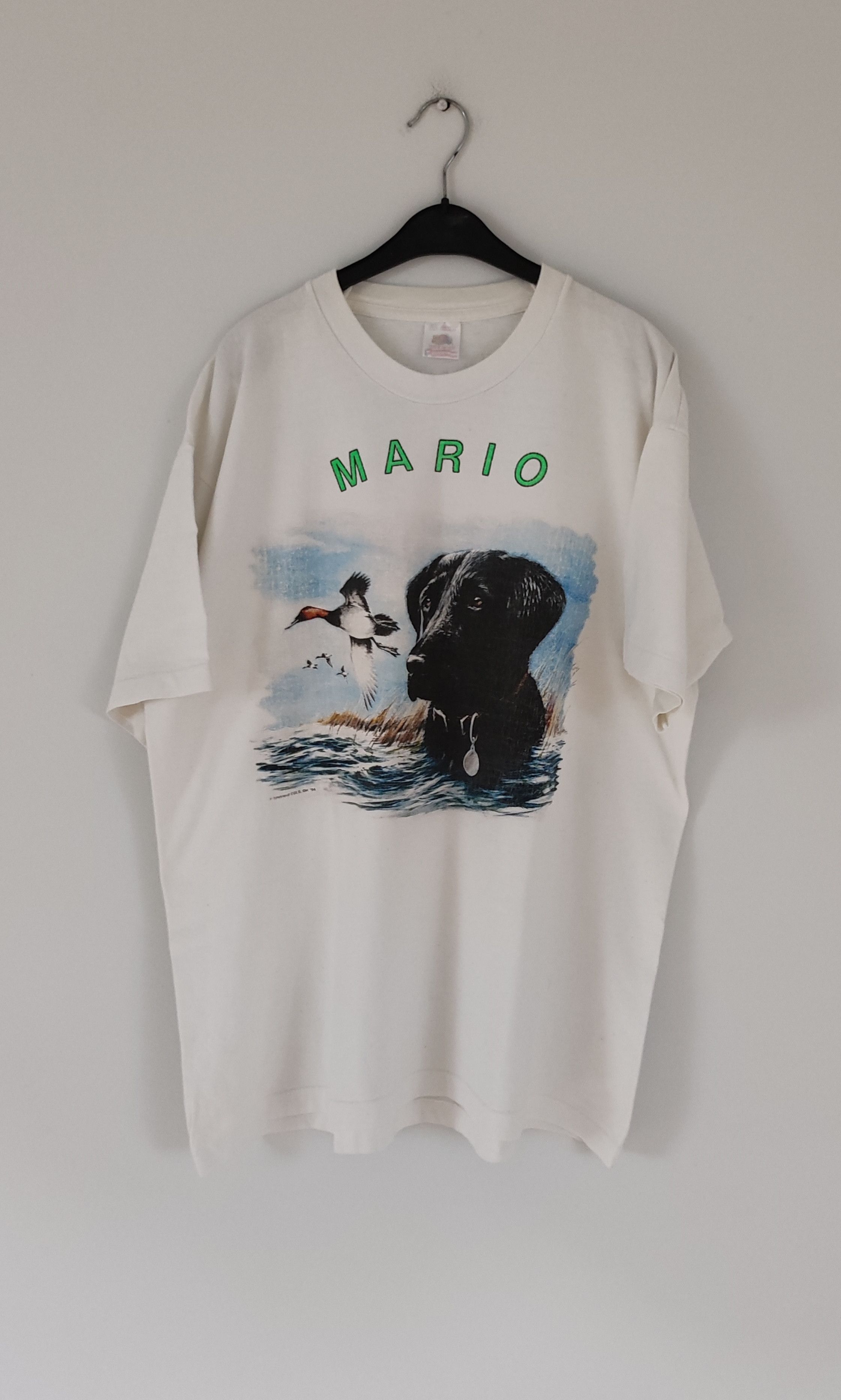 image of Vintage Mario Shirt Oh 1994 Super Nintendo - Not Parka Jacket, Men's (Size XL)