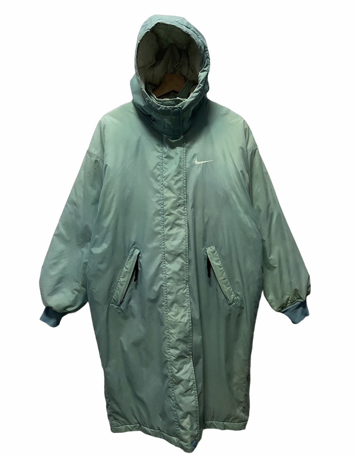 Nike × Nike ACG × Vintage 90s swoosh hoodie parka jacket coat - not leather shirt Size US L / EU 52-54 / 3 - 1 Thumbnail