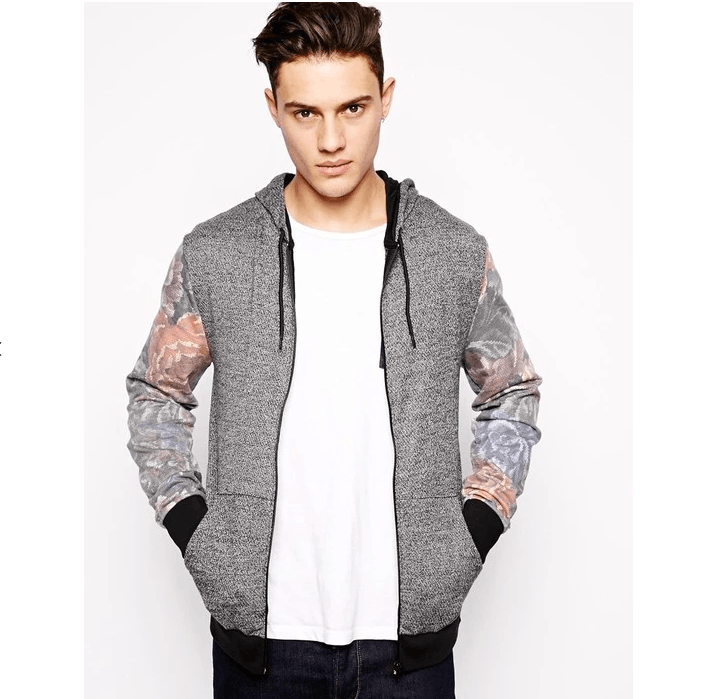Asos flower zip gimp - not biker parka coat leather shirt jacket Size US L / EU 52-54 / 3 - 1 Thumbnail