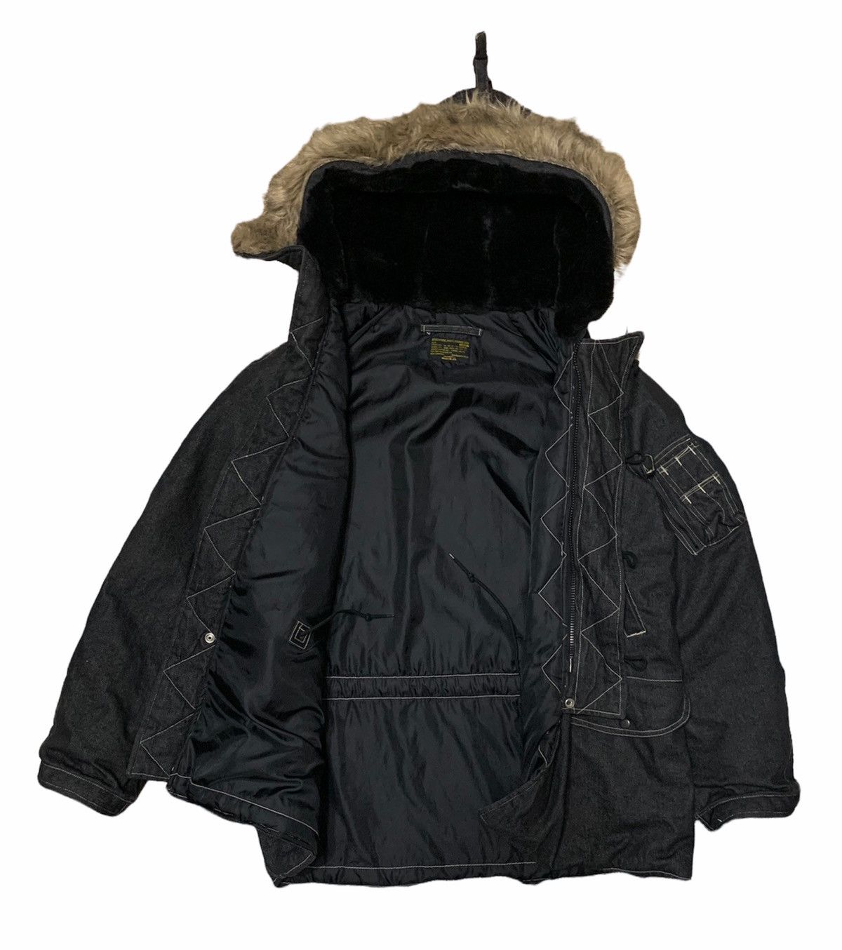 20471120 × Beams Plus × General Research 🇯🇵 Beams JP Fishtail Parka Denim Jacket Size US L / EU 52-54 / 3 - 3 Thumbnail