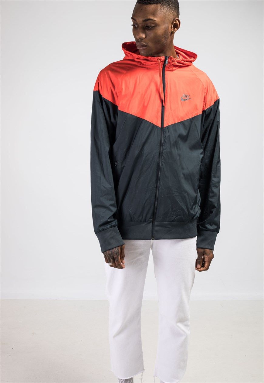 Nike zip wind jacket bomber hoodie parka coat - not leather Size US XL / EU 56 / 4 - 2 Thumbnail
