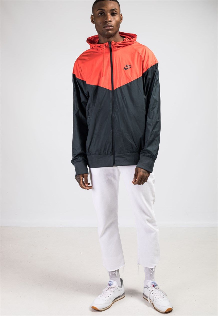 Nike zip wind jacket bomber hoodie parka coat - not leather Size US XL / EU 56 / 4 - 1 Thumbnail