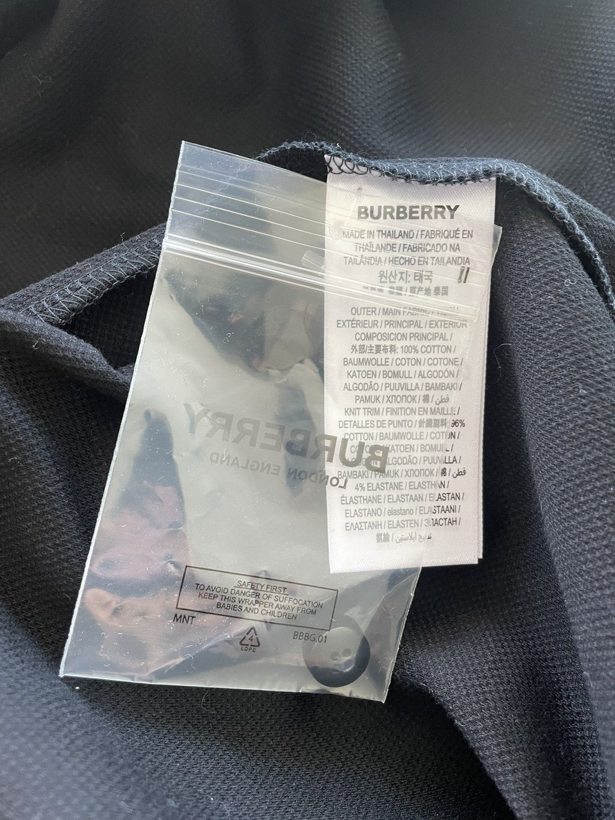 Burberry Brand New Limited Edition Iconic BBR Logo Polo Tee T-shirt Size US L / EU 52-54 / 3 - 6 Thumbnail