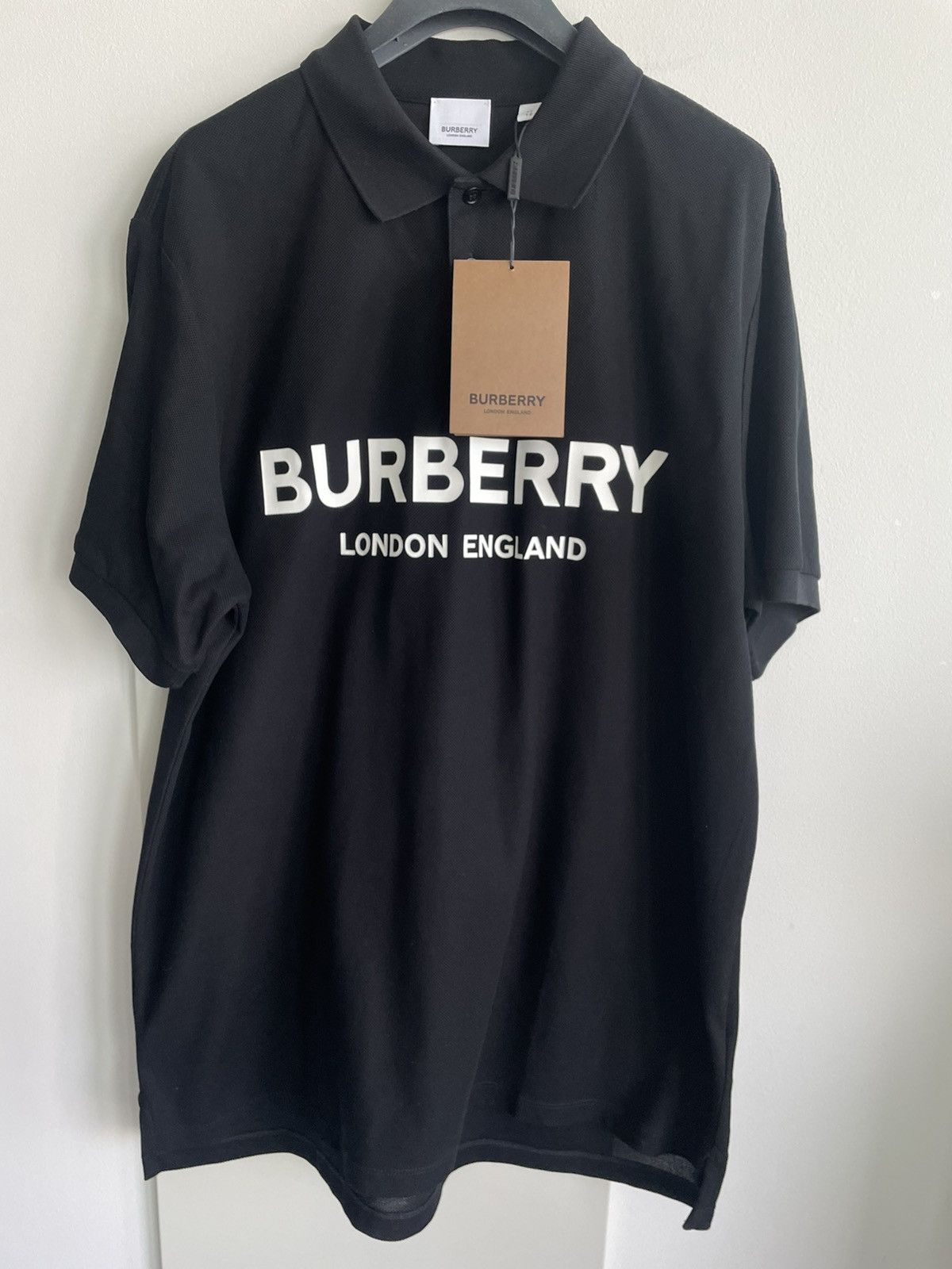 Burberry Brand New Limited Edition Iconic BBR Logo Polo Tee T-shirt Size US L / EU 52-54 / 3 - 2 Thumbnail