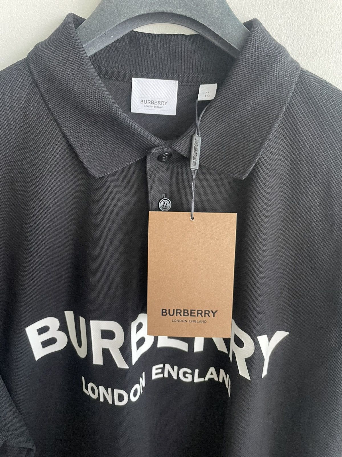 Burberry Brand New Limited Edition Iconic BBR Logo Polo Tee T-shirt Size US L / EU 52-54 / 3 - 14 Thumbnail